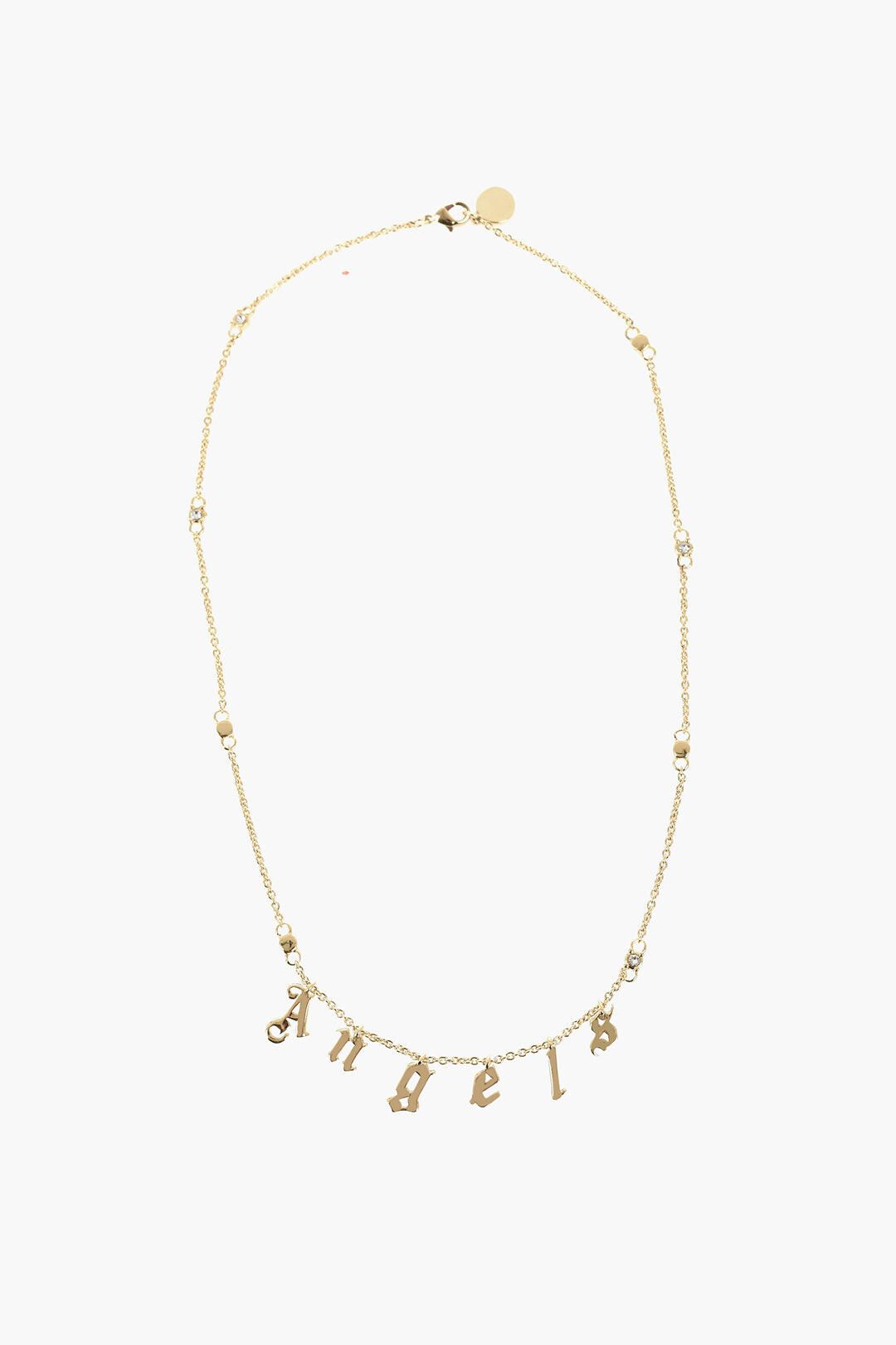 Palm Angels Gold-Effect Necklace with Logo Pendants Size ONE SIZE - 1 Thumbnail