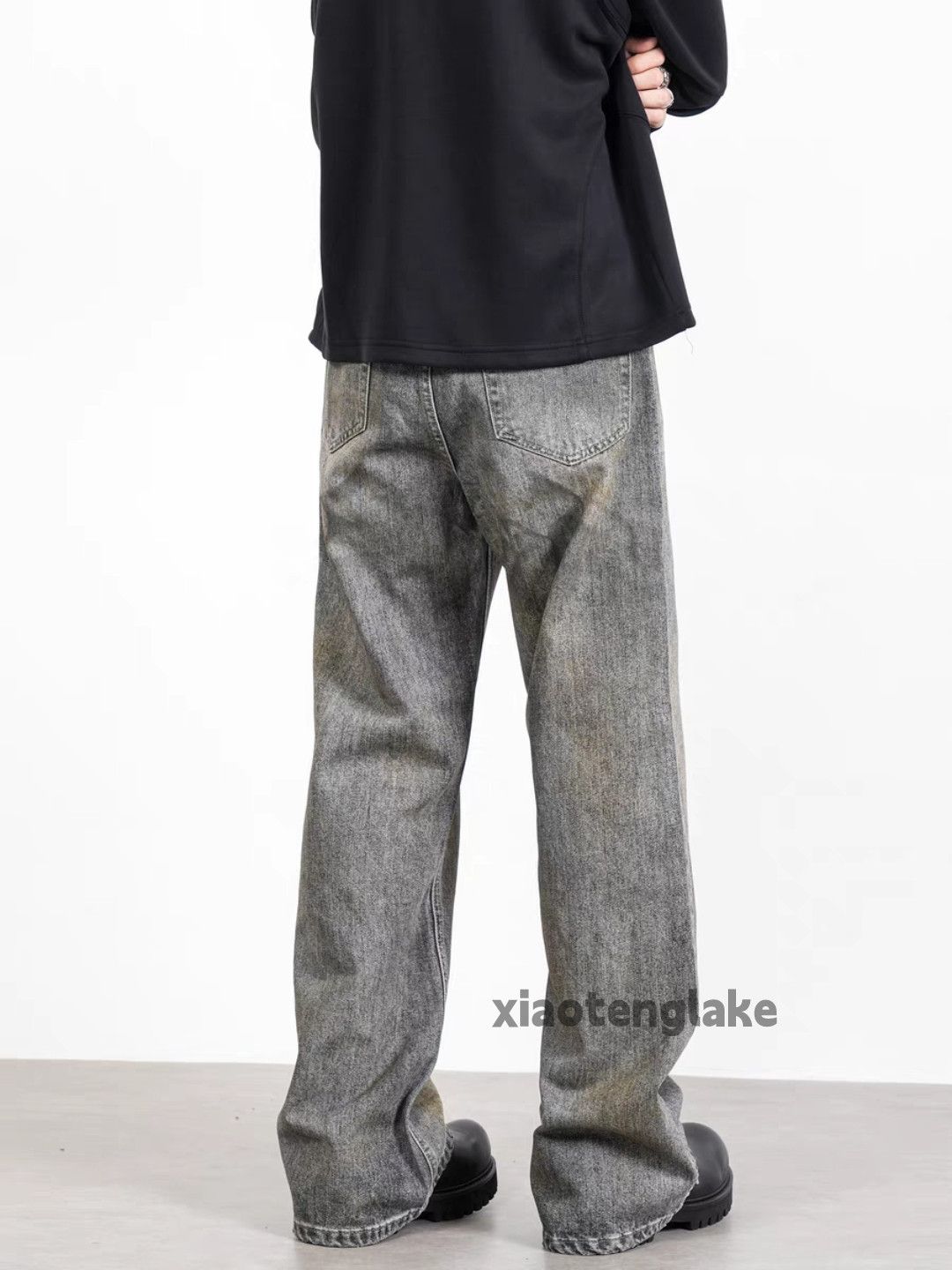 Jean × Vintage washed faded dirtyfit stain punk grunge jeans Size US 33 - 5 Thumbnail
