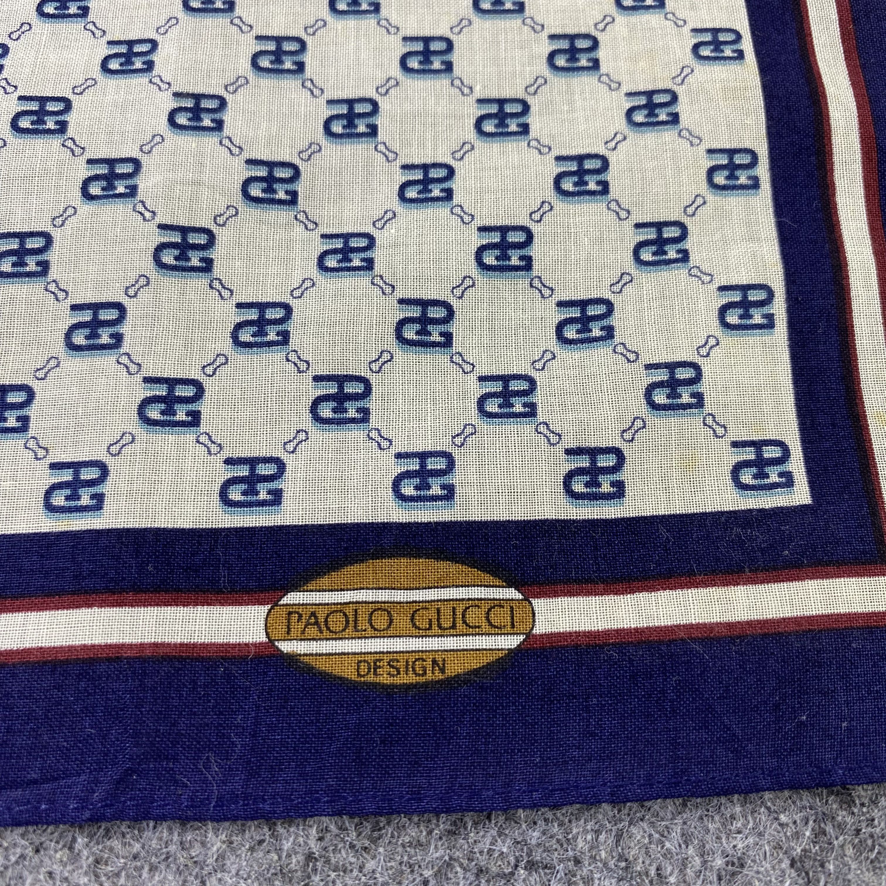 Paolo Gucci Paolo Gucci Handkerchief Neckerchief Bandana-B1703 Size ONE SIZE - 7 Thumbnail