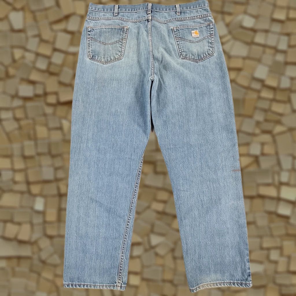 Carhartt Carhartt Jeans Blue W40 L32 Flame Resistant Original Fit Denim Mens Pants Size US 40 / EU 56 - 1 Thumbnail