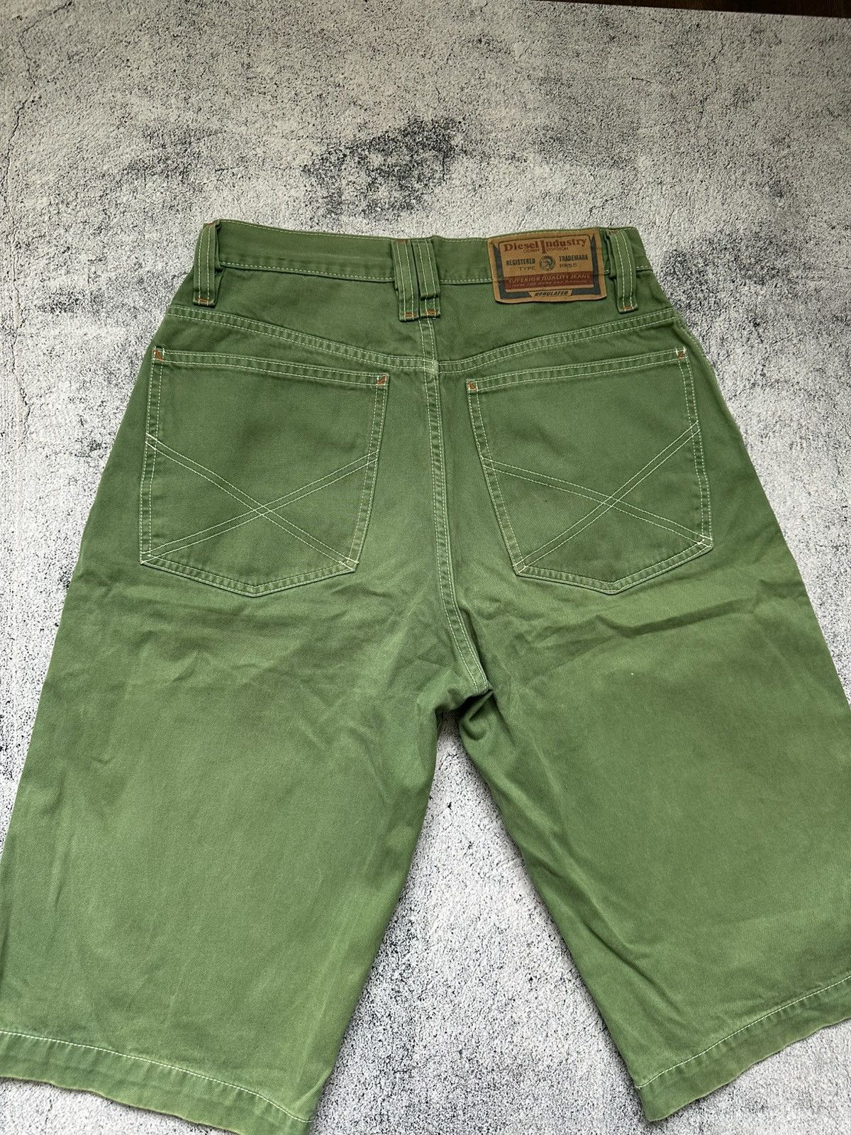 Diesel Vintage Diesel Green Fit Denim Shorts Size US 28 / EU 44 - 11 Thumbnail