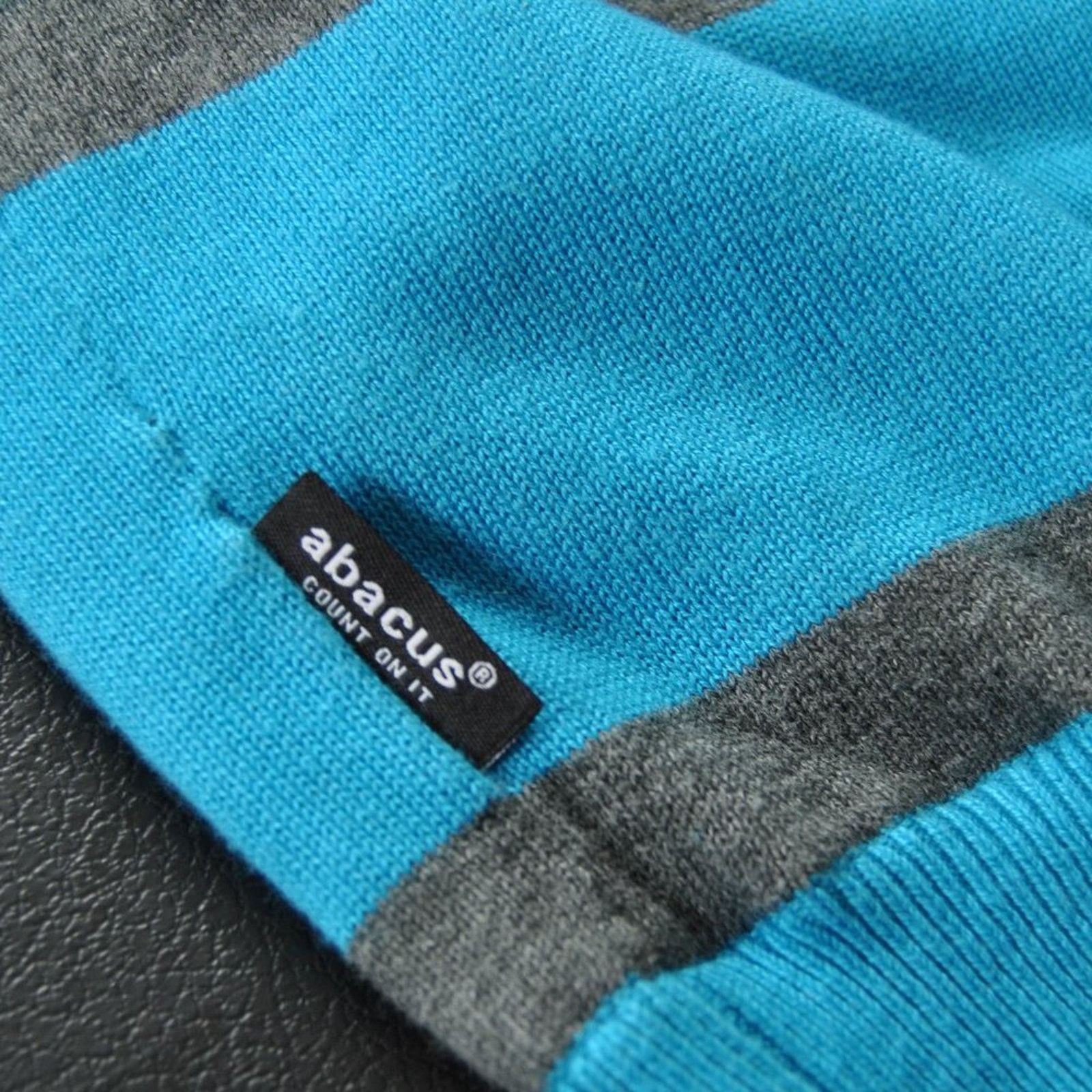 Other Abacus Large Lined Quarter Zip Sweater Blue Gray Stripes Size US L / EU 52-54 / 3 - 10 Thumbnail