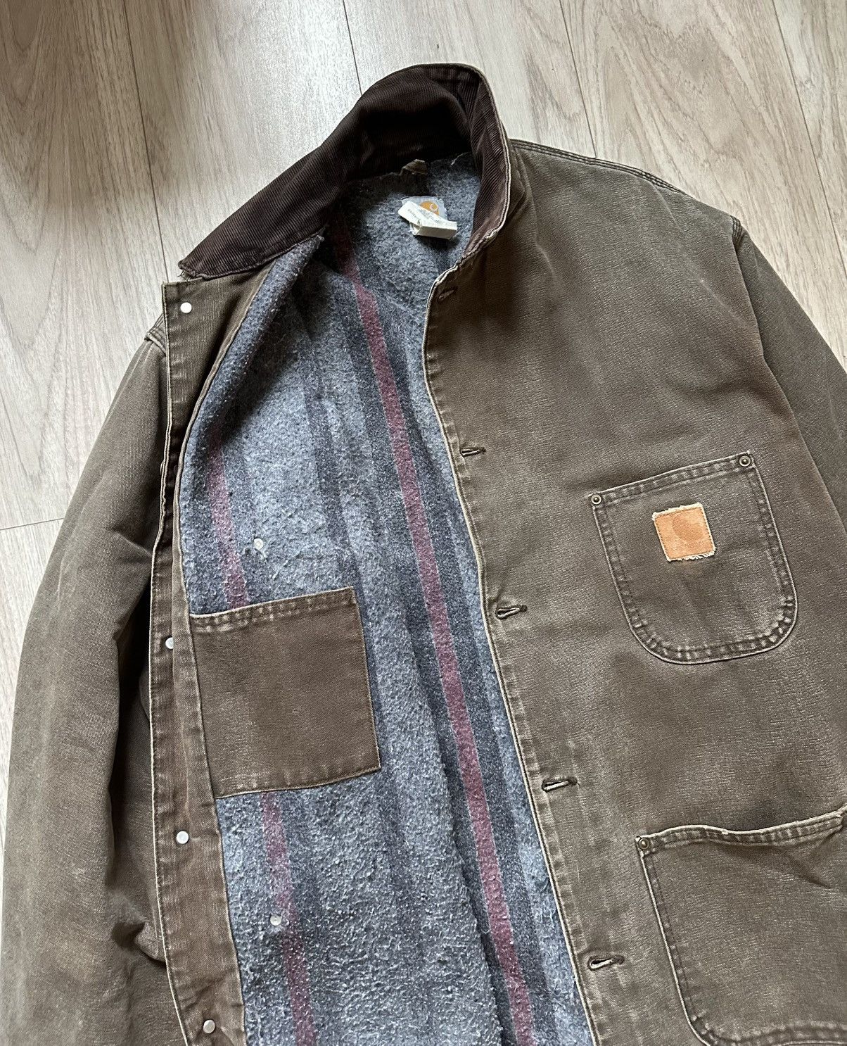 Carhartt × Vintage 🔥Vintage🔥90’s Carhartt Chore Coat C02CHT Size US XL / EU 56 / 4 - 11 Thumbnail