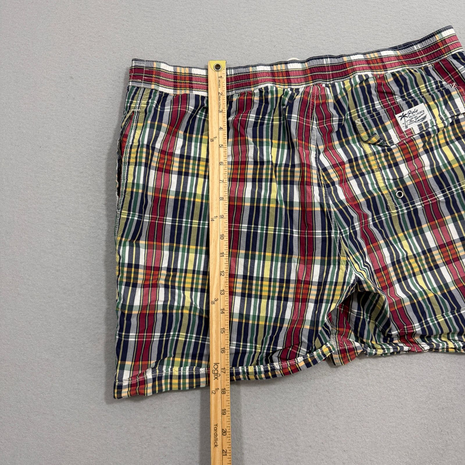 Polo Ralph Lauren Vintage Polo Ralph Lauren Plaid Swim Trunks 2XL Plaid Size US 38 / EU 54 - 12 Thumbnail