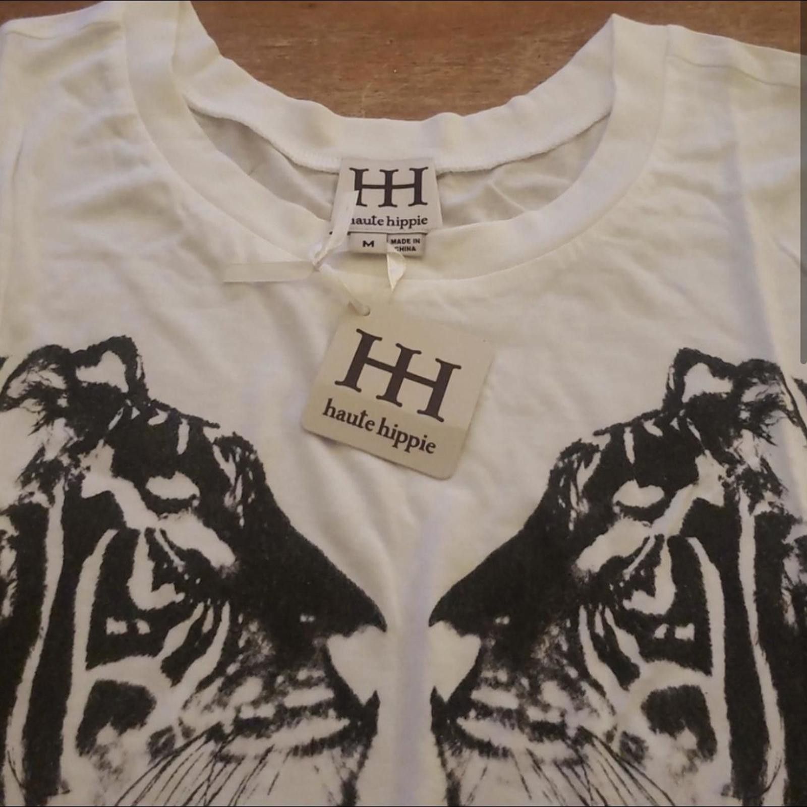 Designer Haute hippie Tiger Print Long Sleeve Blouse Size M / US 6-8 / IT 42-44 - 3 Thumbnail