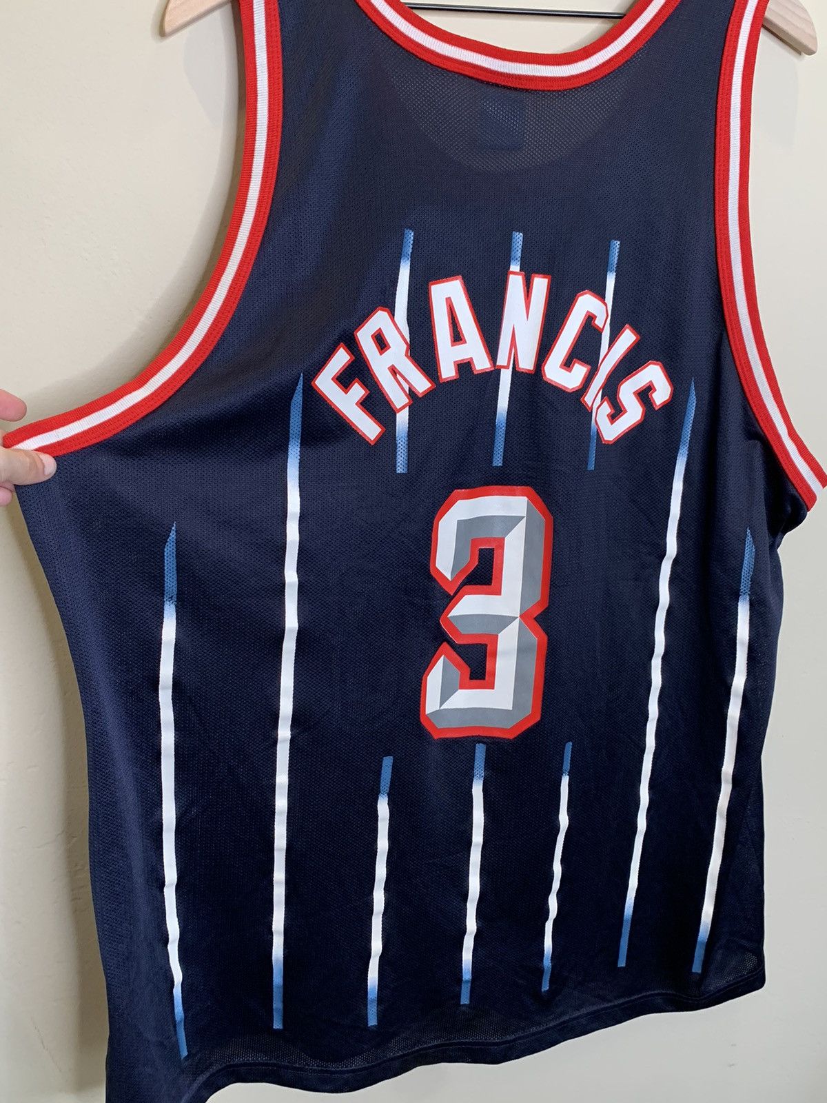 Champion *RARE* Vintage Steve Francis Houston Rockets Champion Jersey Size US XXL / EU 58 / 5 - 4 Thumbnail