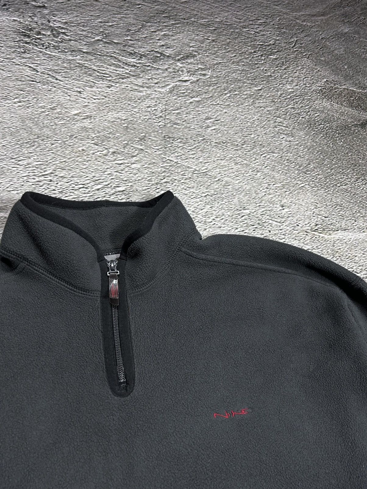 Nike × Vintage Nike fleece vintage sweatshirt half zip turtleneck Size US XL / EU 56 / 4 - 2 Thumbnail