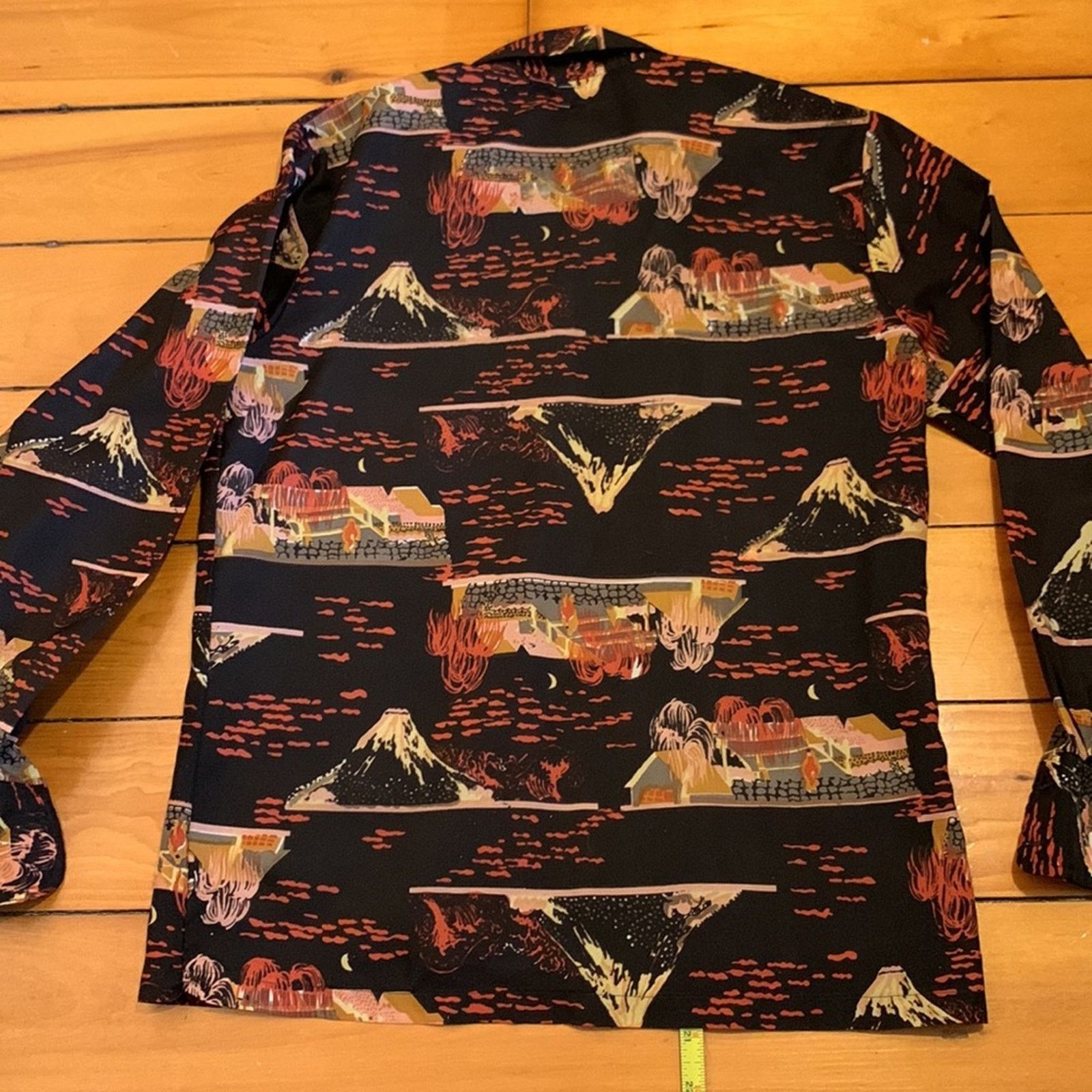 Vintage 70’s Mt.Fuji Japan blouse super retro and cool Size M / US 6-8 / IT 42-44 - 13 Thumbnail