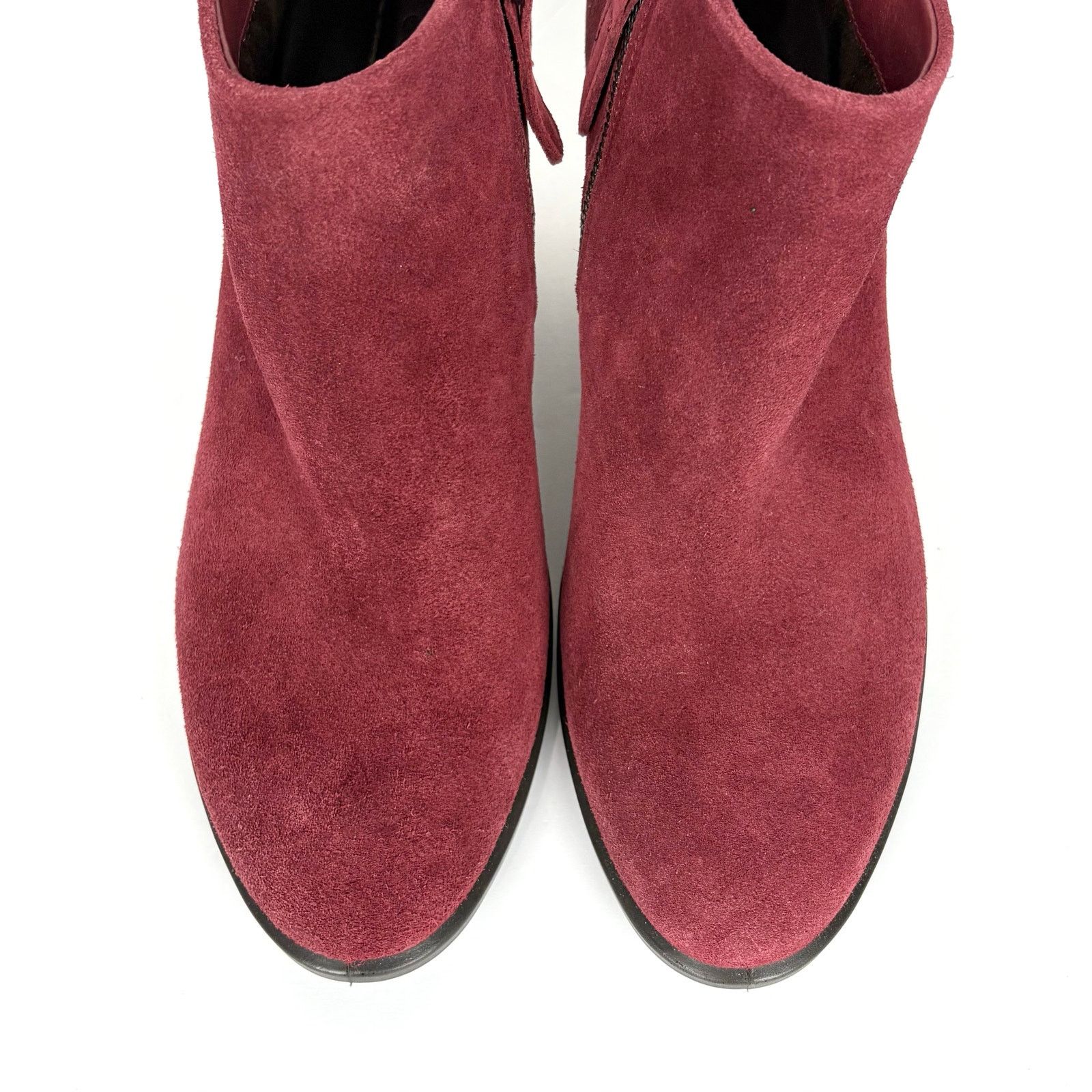 Ecco Ecco Shape 55 Western Ankle Boots Red Suede Block Heel 40 Size US 9 / IT 39 - 7 Thumbnail