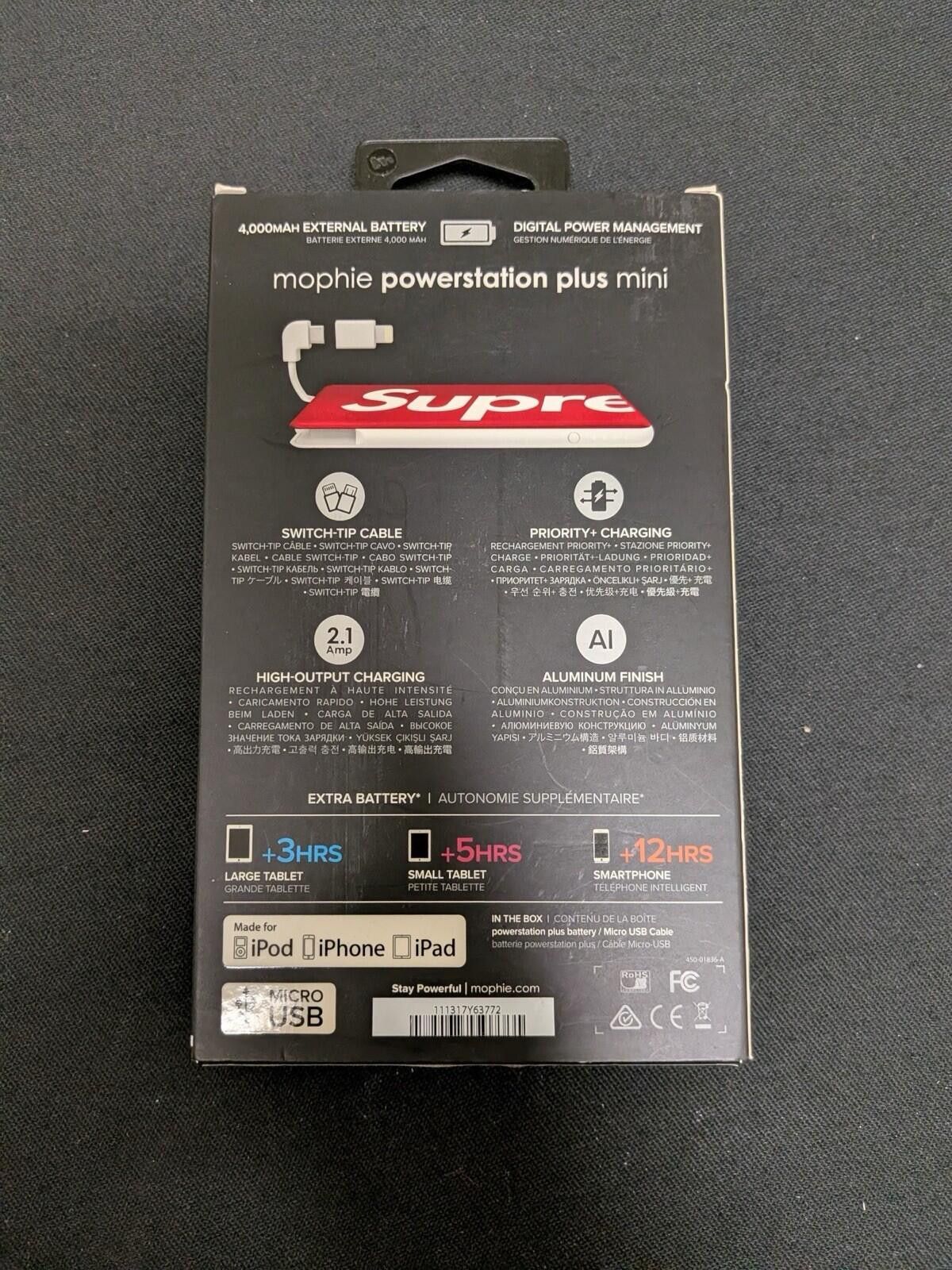 Supreme SS17 Supreme Mophie Powerstation Mini Red Size ONE SIZE - 2 Thumbnail