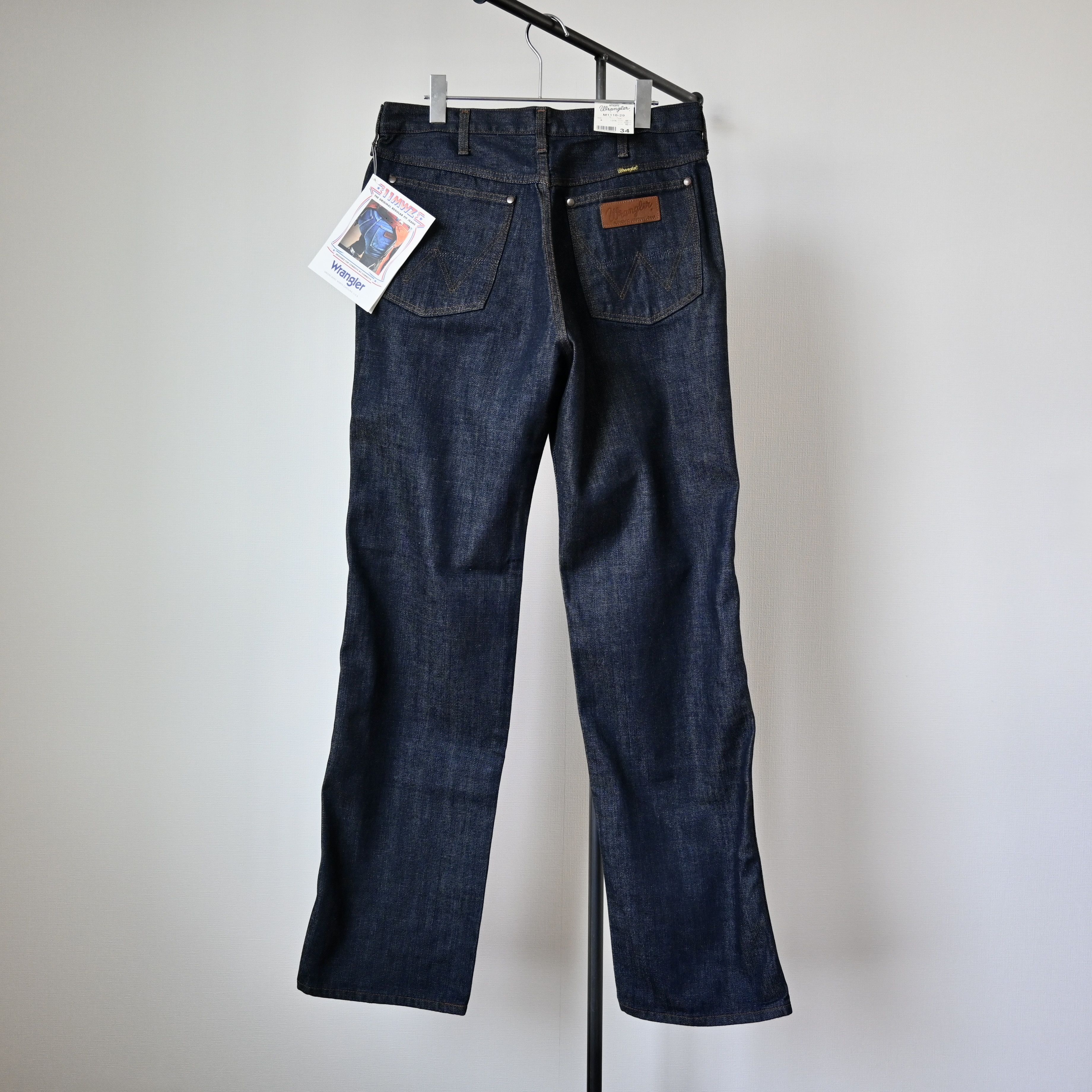 Japanese Brand DEADSTOCK 1990s Wrangler 11MWZ denim jeans made in Japan Size US 34 / EU 50 - 3 Thumbnail