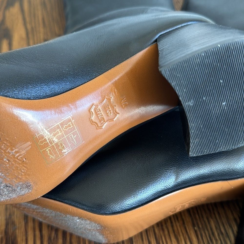 Tory Burch Tory Burch Black Sidney Leather 70mm Knee Boot. Stacked hee Size US 7 / IT 37 - 7 Thumbnail
