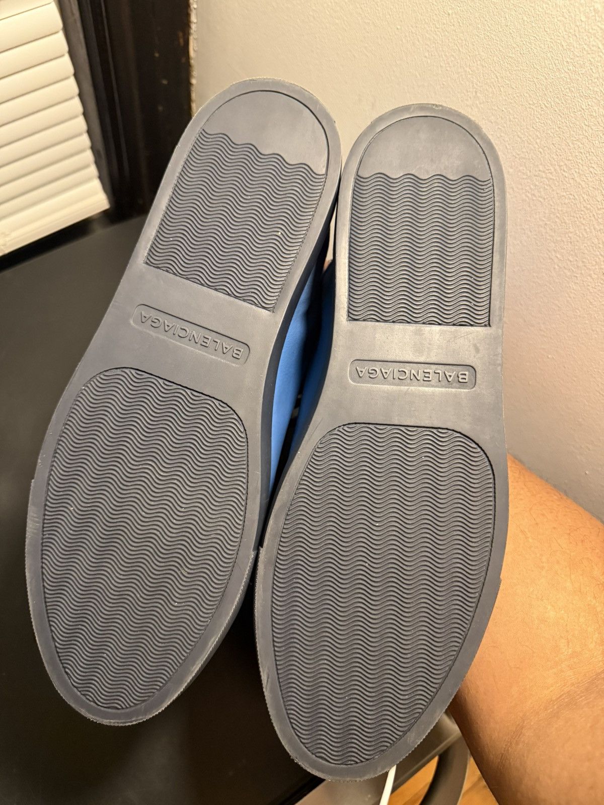Balenciaga Balenciaga Arena Blue Half Leather Half Suede Sneakers 12 US Size US 12 / EU 45 - 13 Thumbnail