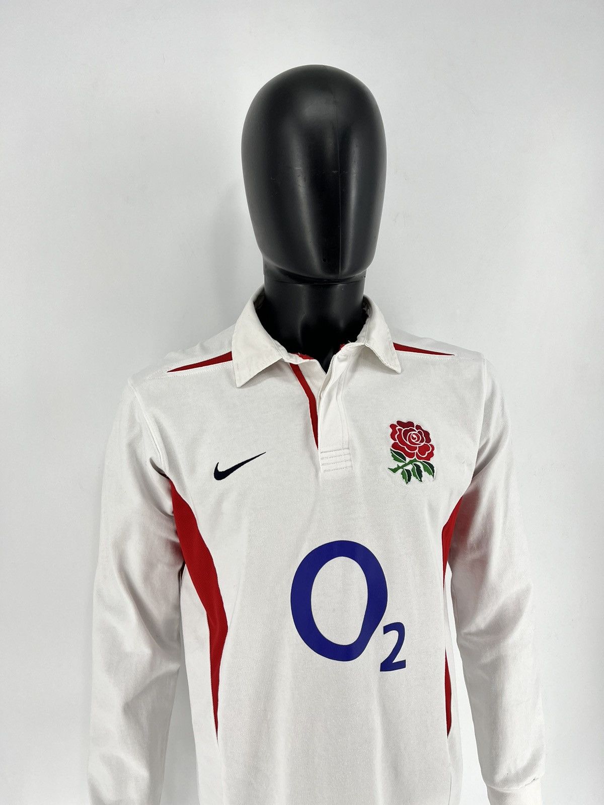 Nike Vintage Nike O2 England Rare Rugby Long Sleeve Rose Size US M / EU 48-50 / 2 - 3 Thumbnail
