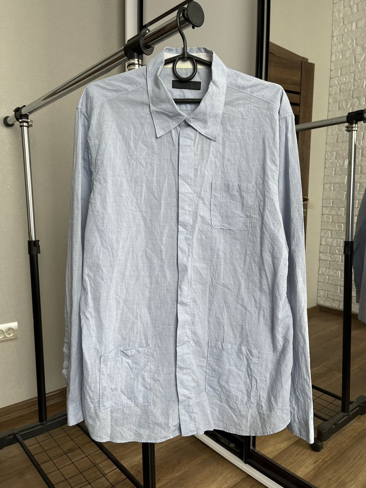 Burberry Prorsum Burberry Prorsum Shirt Button Up Long Sleeve Size US L / EU 52-54 / 3 - 3 Thumbnail