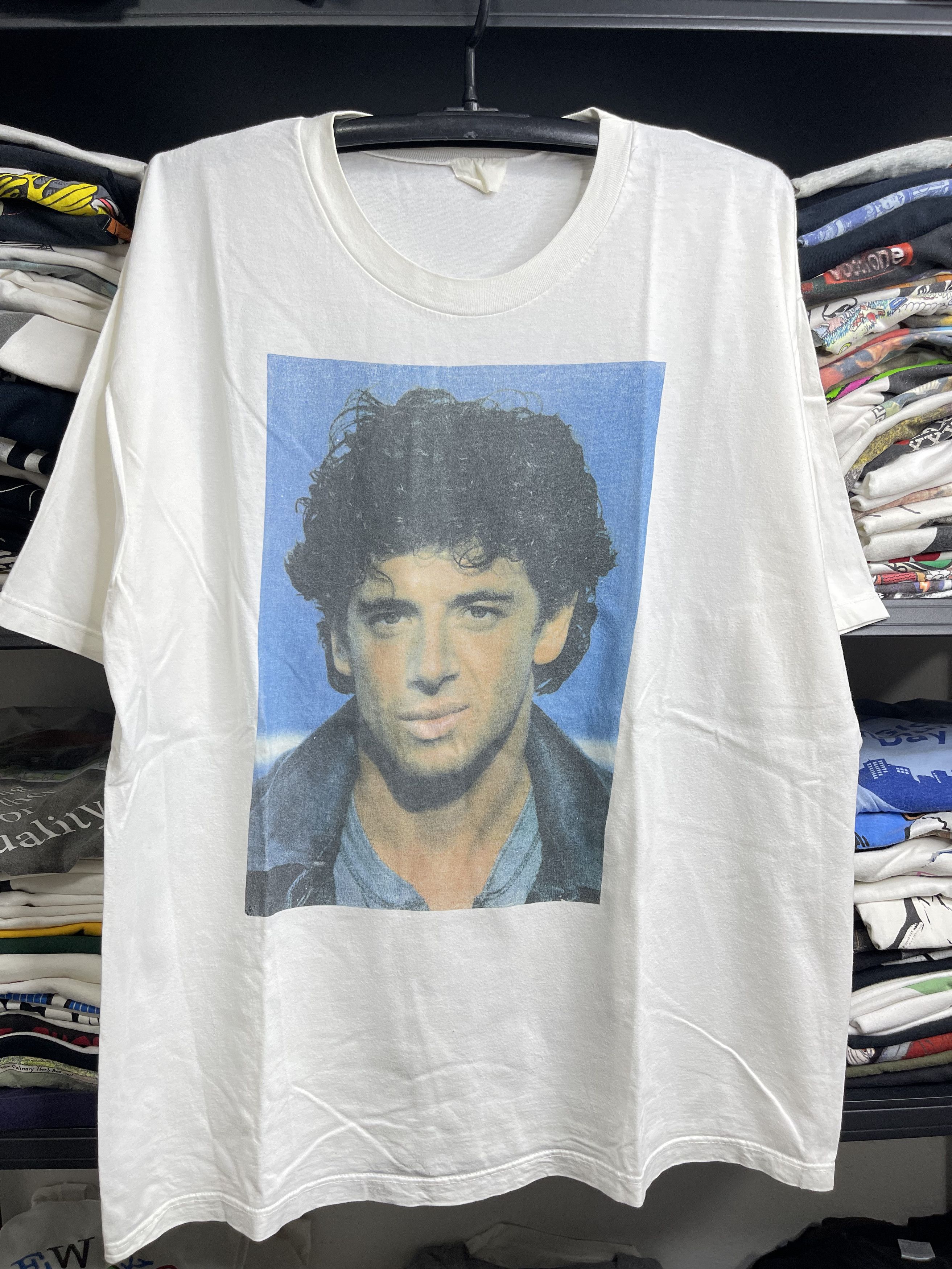 Vintage Vintage Patrick Bruel Photo Portrait 80-90s. Tee XL Size US XL / EU 56 / 4 - 1 Thumbnail