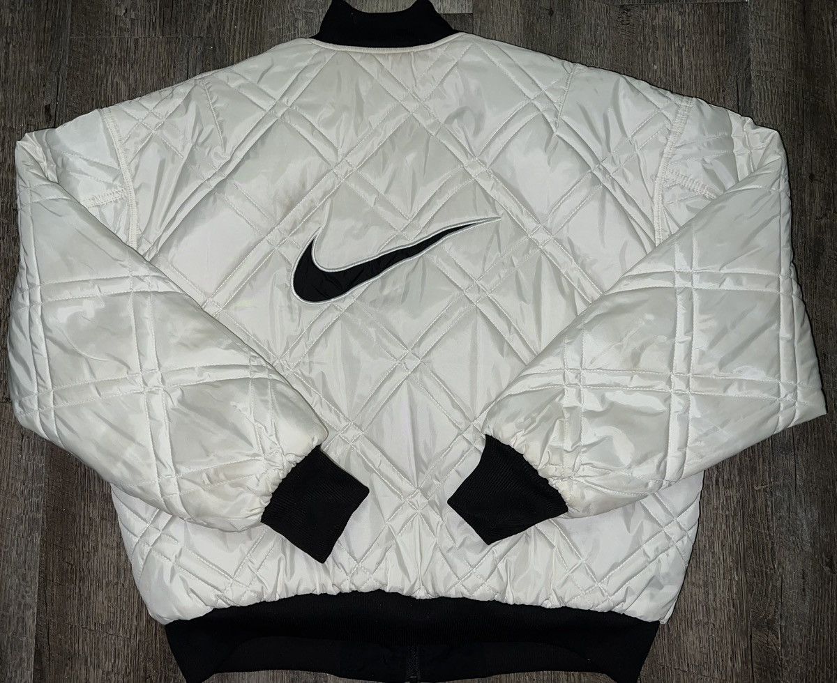 Vintage 90s Nike Swoosh Reversible Quilted Bomber Jacket Size deals XL