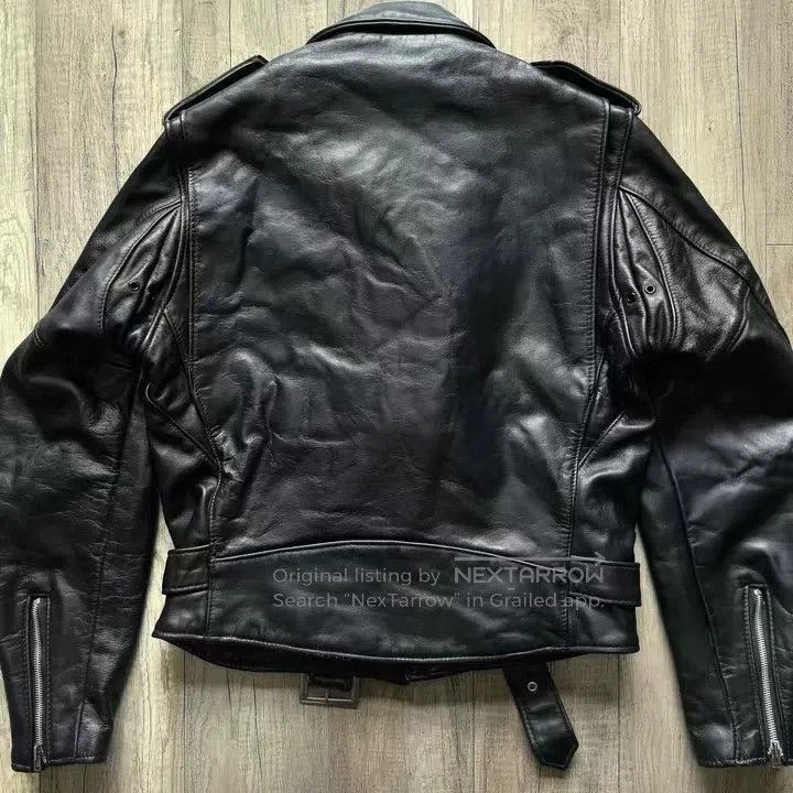 Schott Schott Castrated cowhide cable-stayed jacket Size US M / EU 48-50 / 2 - 9 Thumbnail