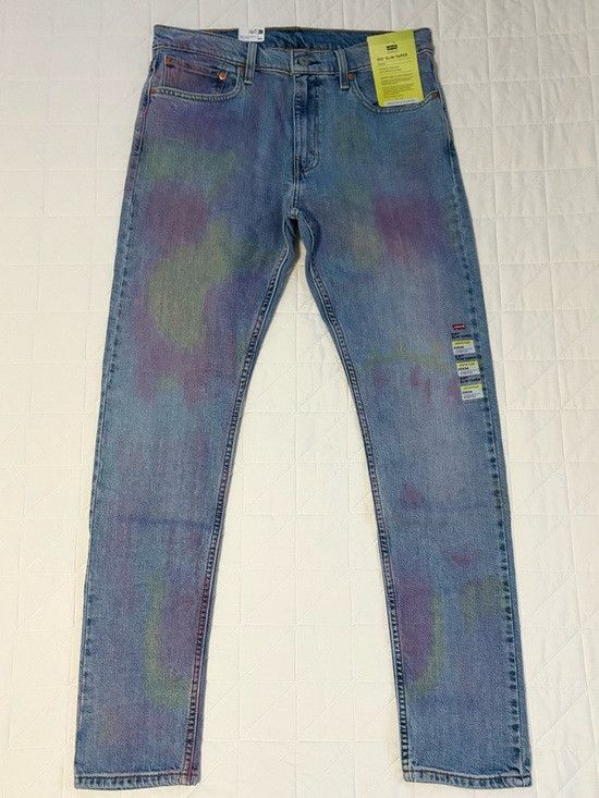 Levi's Levi’s 512 Slim Taper Splatter Paint Faded Dye Denim Jeans Size US 33 - 1 Thumbnail