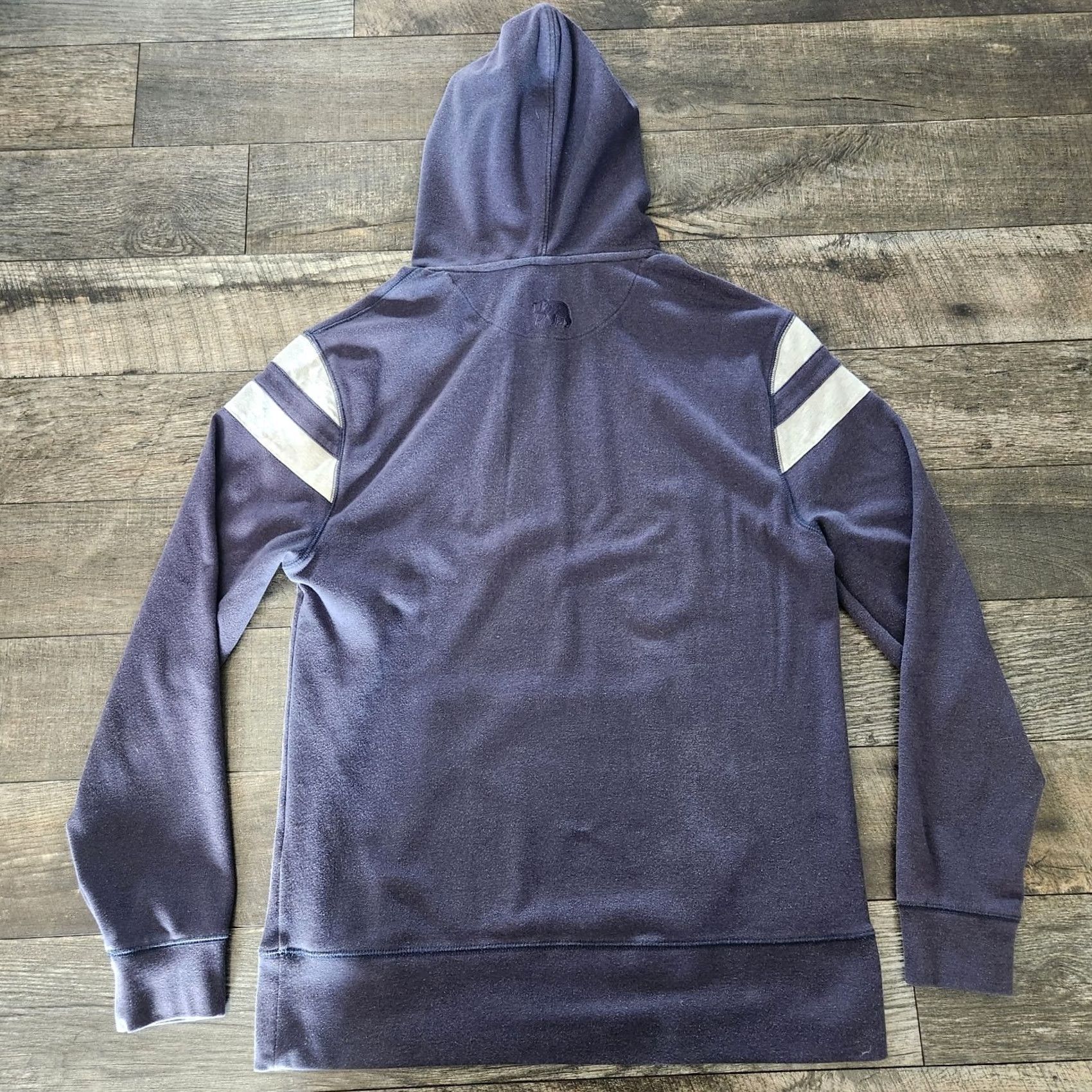 J Brand The Normal Brand Hoodie Mens Medium Pullover Navy Blue Striped Pocket Size US M / EU 48-50 / 2 - 6 Thumbnail