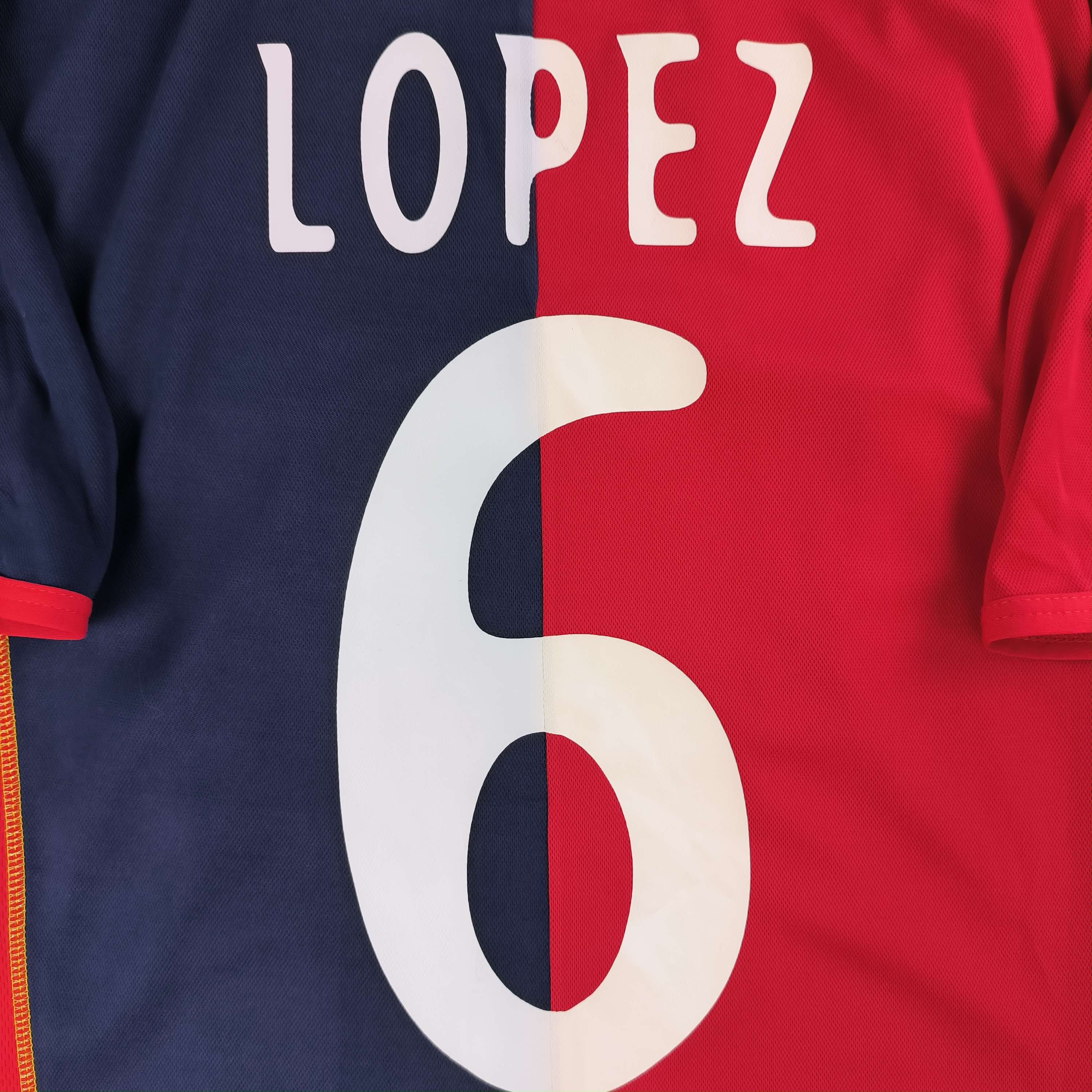 Other SIGNED Cagliari 2003-04 A-Line home Lopez football jersey XL Size US XL / EU 56 / 4 - 9 Thumbnail