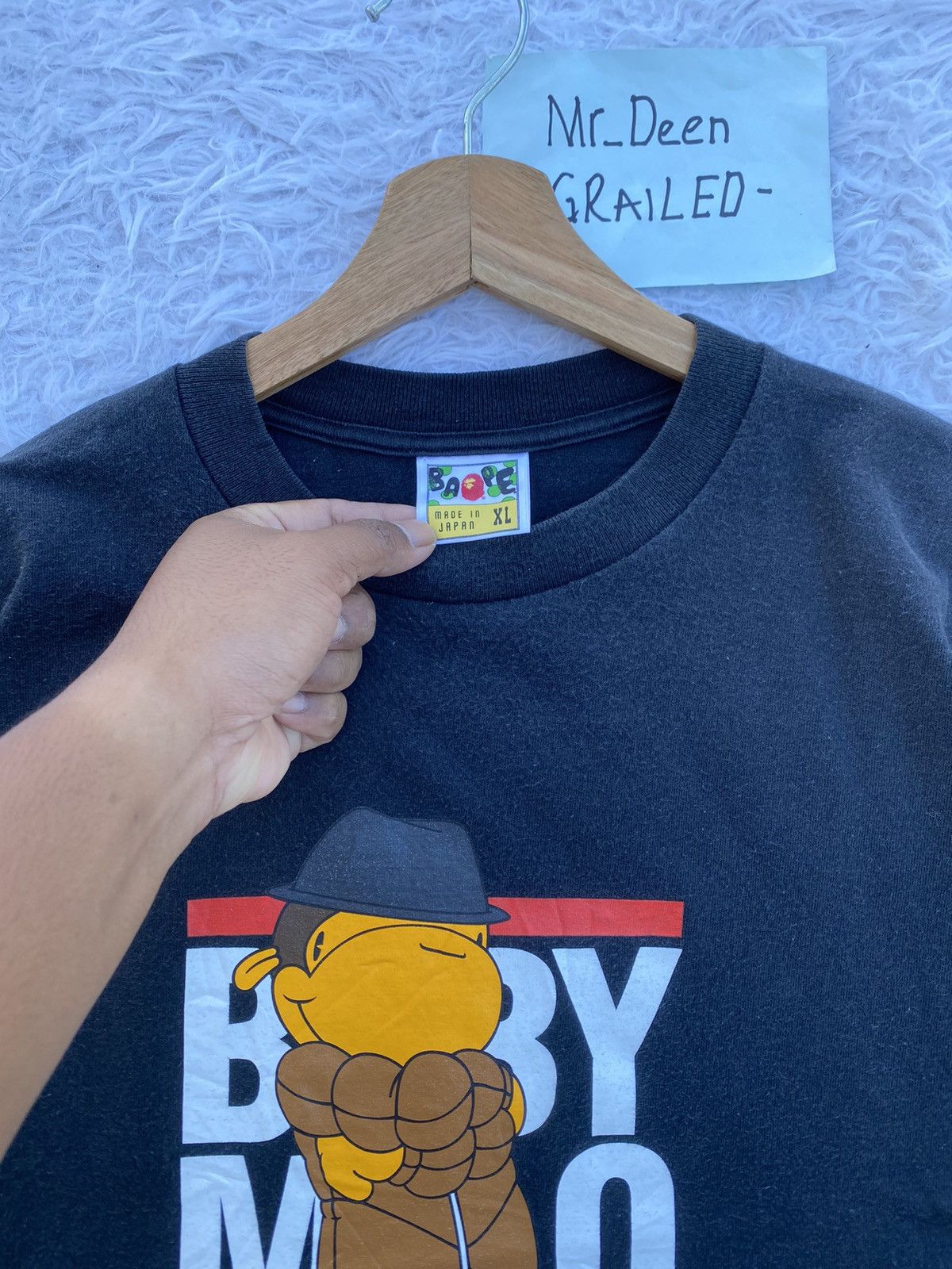 Bape Rare BAPE Baby Milo Printed XL size Tee Size US XL / EU 56 / 4 - 11 Thumbnail