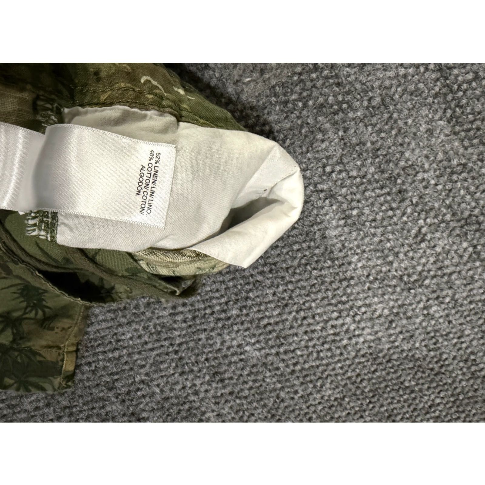 Lucky Brand Lucky Brand Shorts Mens 38 Camouflage Green Linen Cotton Spandex Chino Desert Western Cowboy Pockets Flat Front Regular Fit Casual Summer Spring Mens Size US 38 / EU 54 - 5 Thumbnail