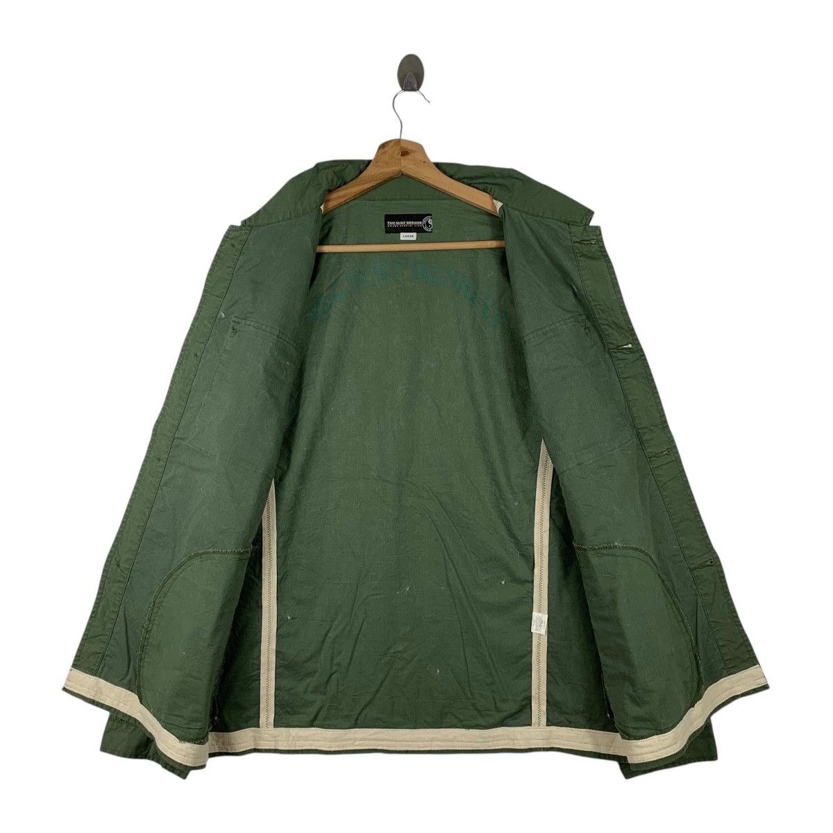 Japanese Brand TOWN & COUNTRY Surf Designs Double Pocket Sweater Jacket Size US L / EU 52-54 / 3 - 3 Thumbnail