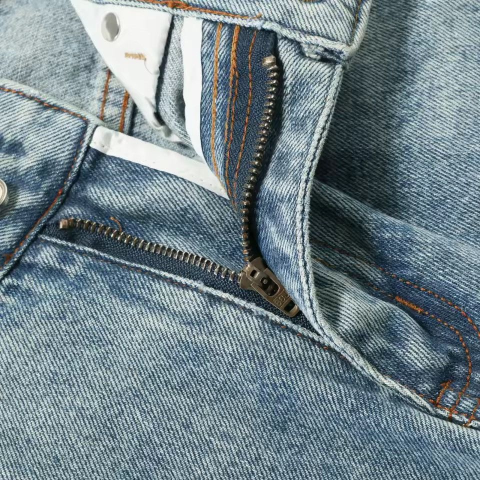 Jean Streetwear Baggy Washed Embroidery Hip Hop Jeans Size US 32 / EU 48 - 7 Thumbnail