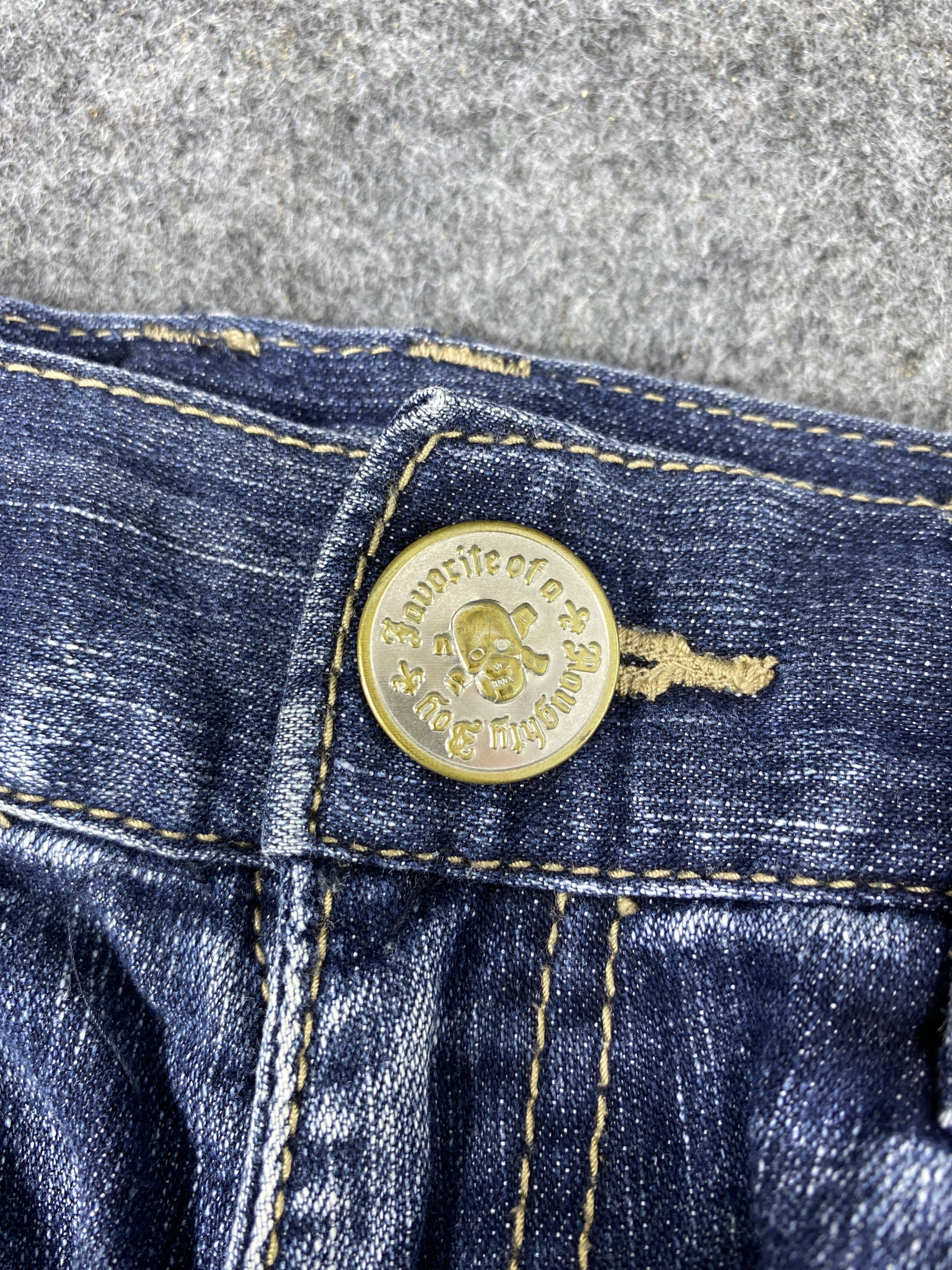 Japanese Brand Flag Stone Blue Wash Jeans - J982 Size US 27 - 8 Thumbnail
