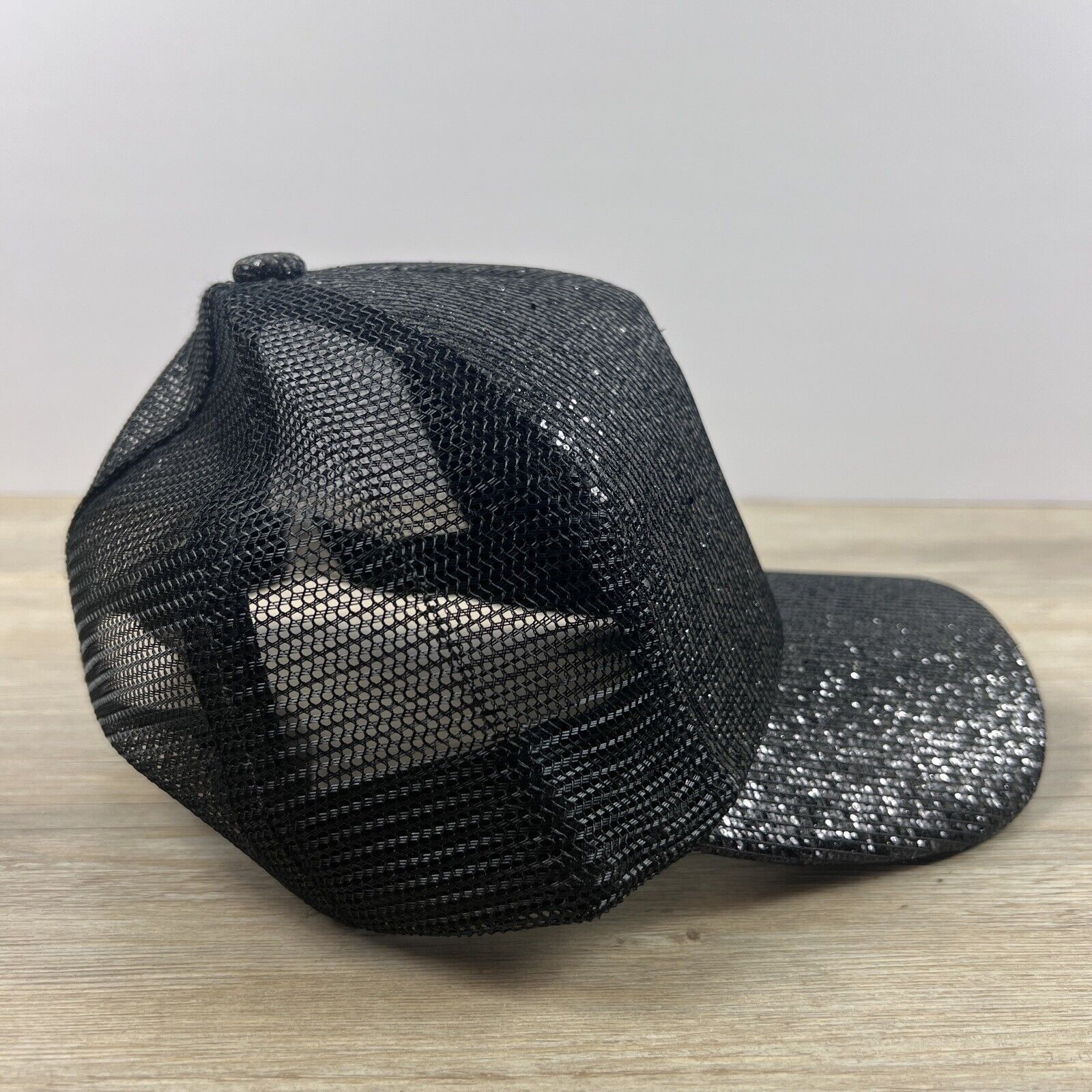 Other Black Glitter Hat Snapback Hat Black Adjustable Hat Adult Fi Size ONE SIZE - 11 Thumbnail
