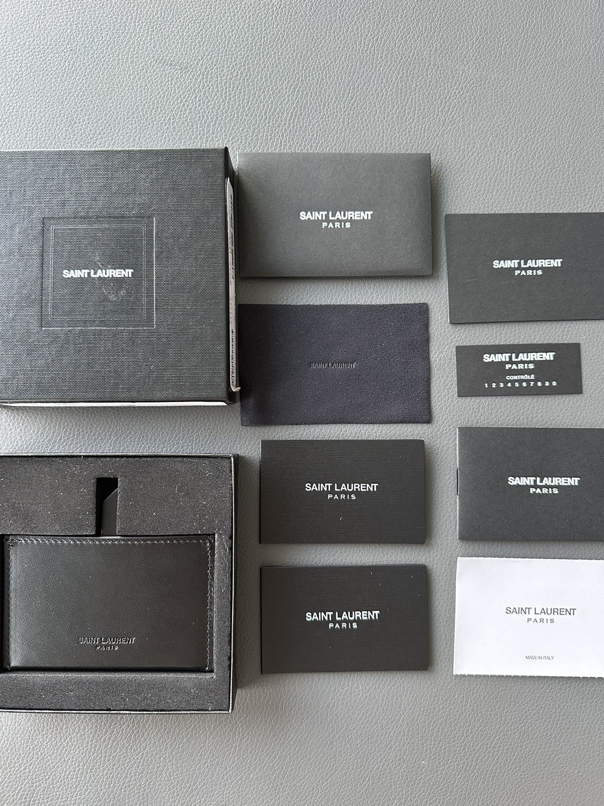 Hedi Slimane × Saint Laurent Paris × Yves Saint Laurent Brand New Saint Laurent Wallet Cardholder Size ONE SIZE - 11 Thumbnail
