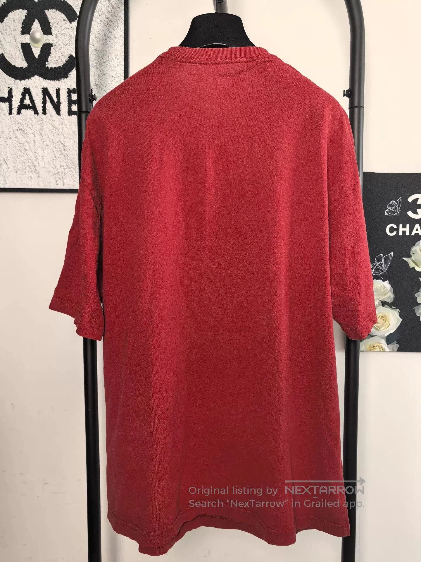 Balenciaga Balenciaga Red Short Sleeve T. Size US M / EU 48-50 / 2 - 2 Thumbnail