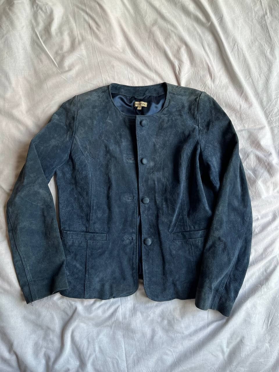 Other × Vintage Departure vintage dark blue distressed nubuck jacket Size XS / US 0-2 / IT 36-38 - 1 Thumbnail