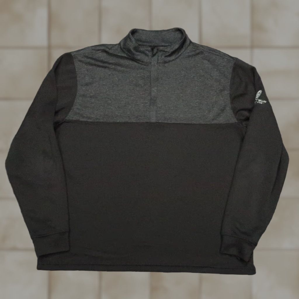 Footjoy FootJoy Pullover Mens XL Black Gray Heather Yoke Half Zip Minnesota Valley CC Casual Shirt Size US XL / EU 56 / 4 - 1 Thumbnail