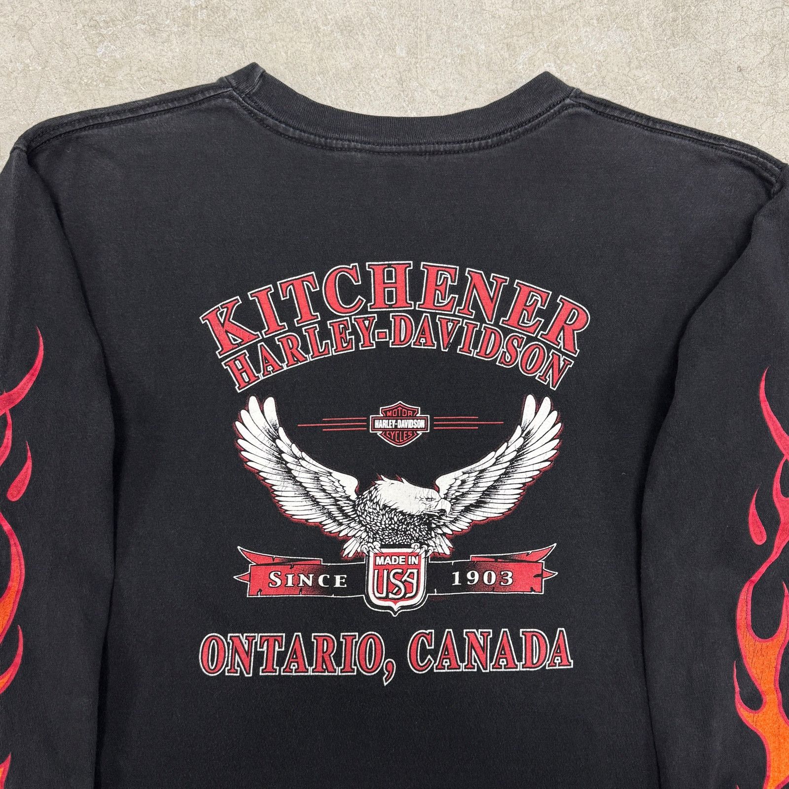 Harley Davidson Vintage Harley Davidson Flame Longsleeve Size US M / EU 48-50 / 2 - 4 Thumbnail