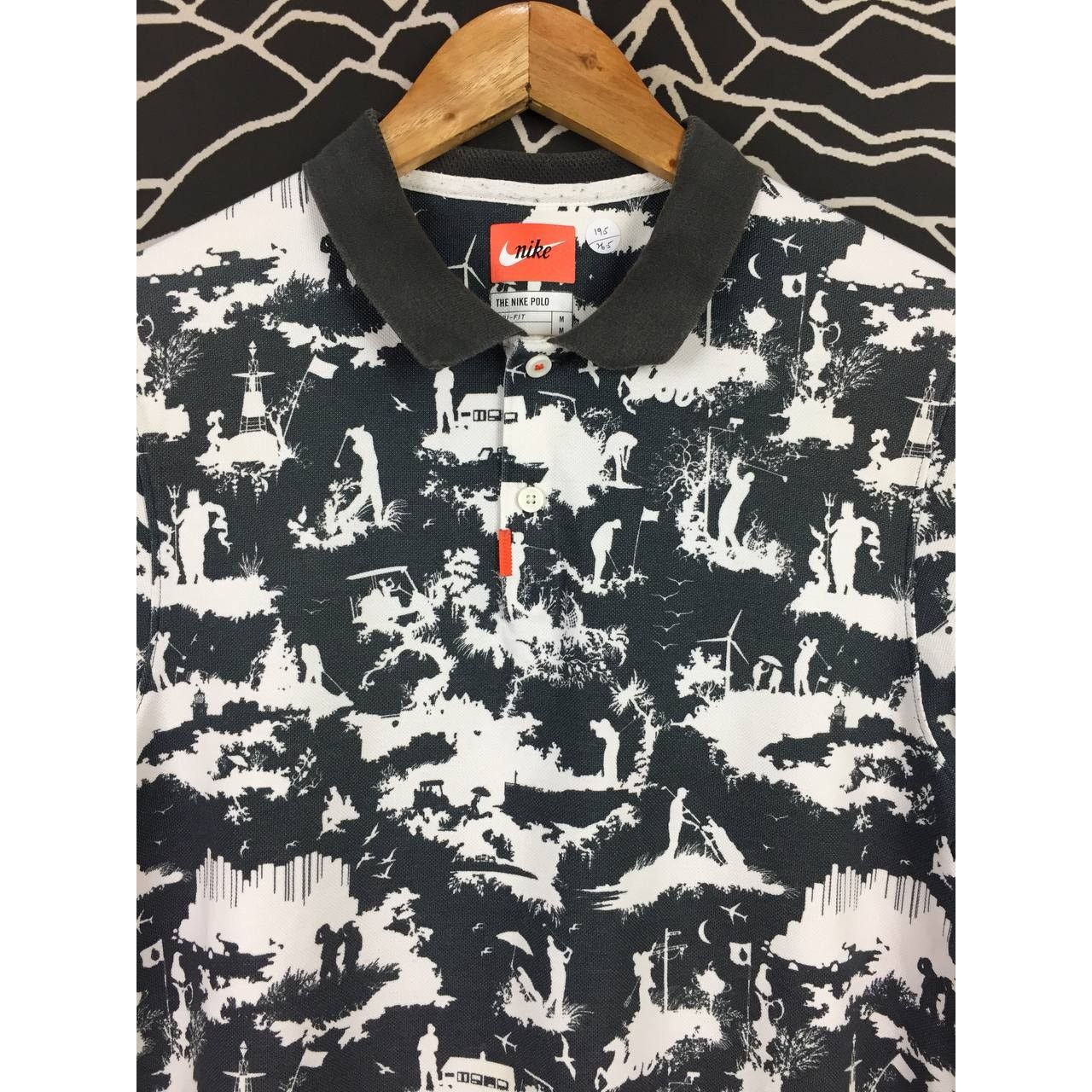 Nike Nike Toile Golf British Open All Over Print Dri-Fit Polo Tee Size US M / EU 48-50 / 2 - 3 Thumbnail