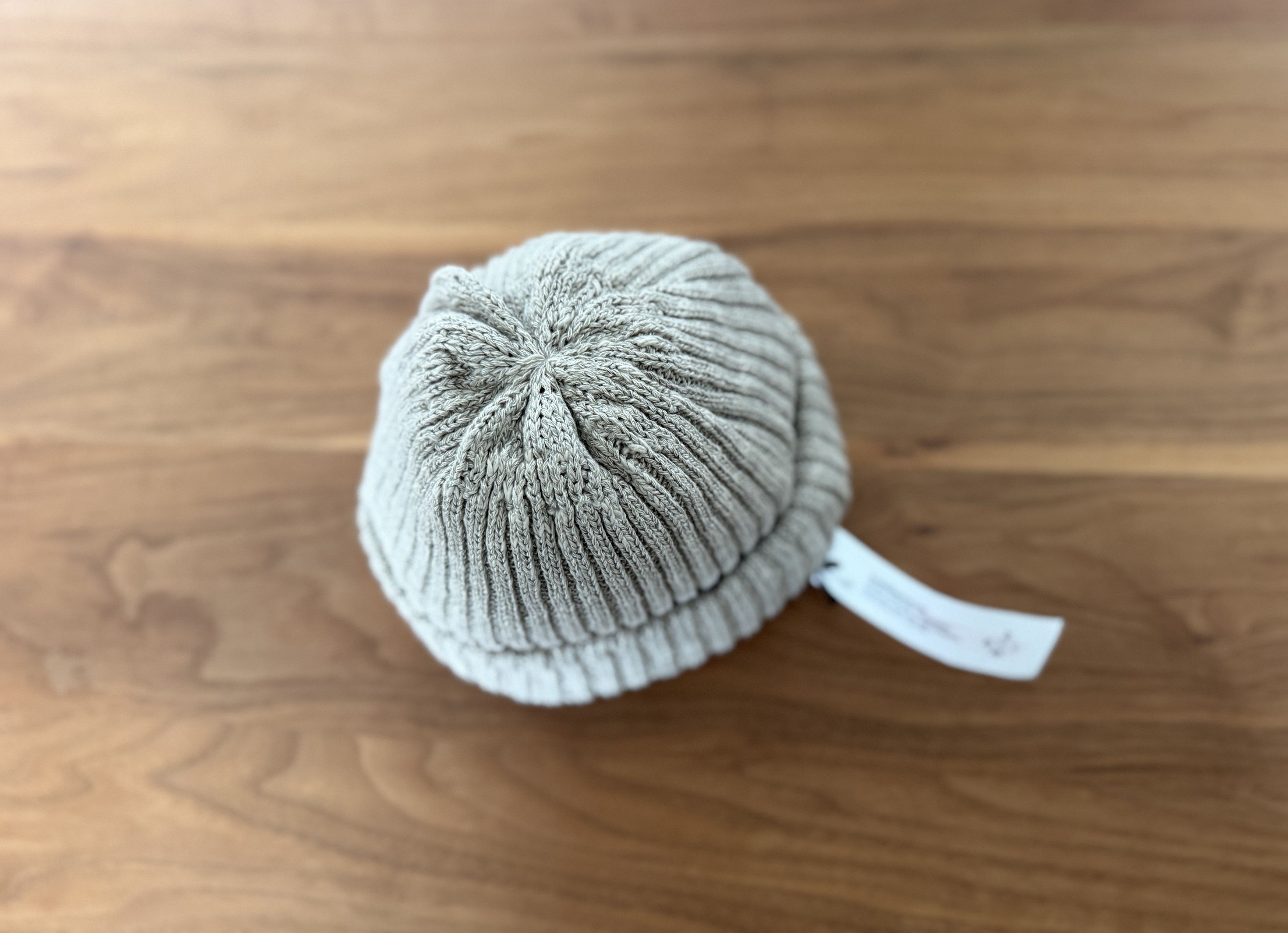 Japanese Brand Sublimeroe Made in Japan Ribbed Men’s Beige Beanie Hat Size ONE SIZE - 6 Thumbnail