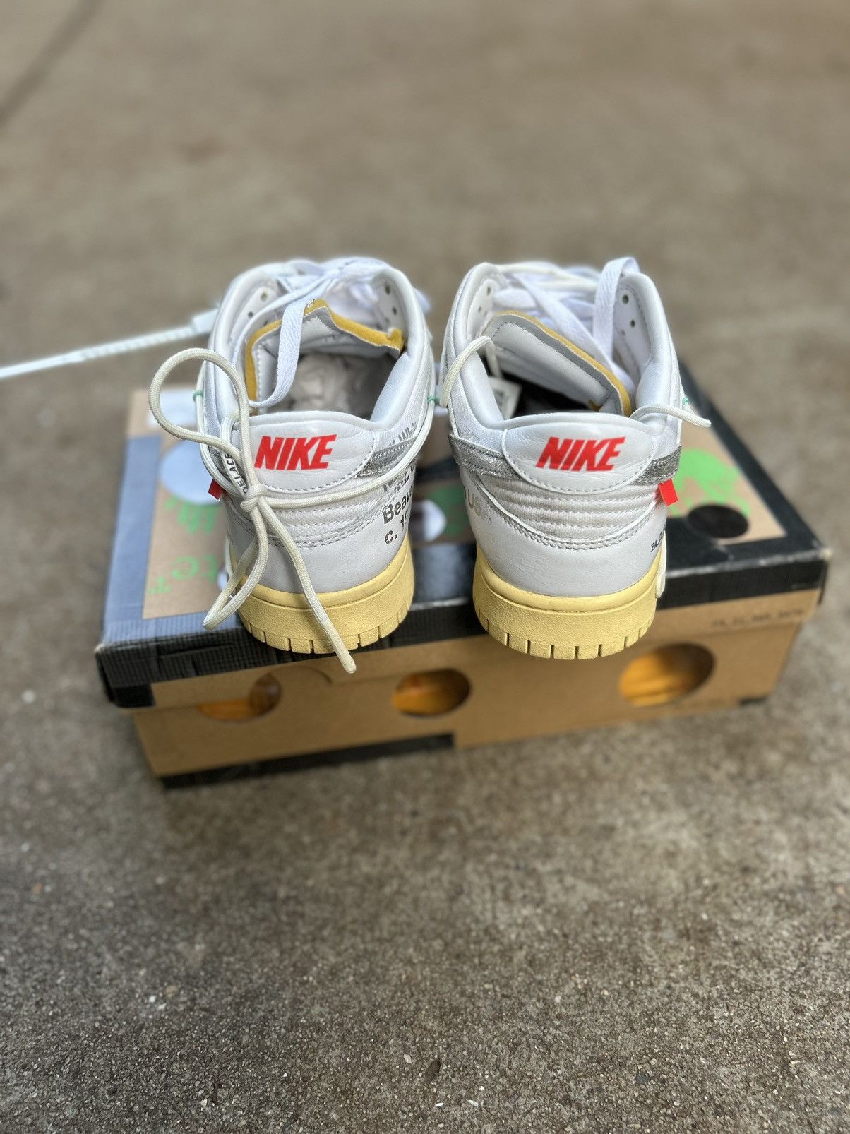 Jordan Brand × Nike × Off-White Off White Dunk low x “Lot 01 of 50” Size US 9 / EU 42 - 2 Thumbnail