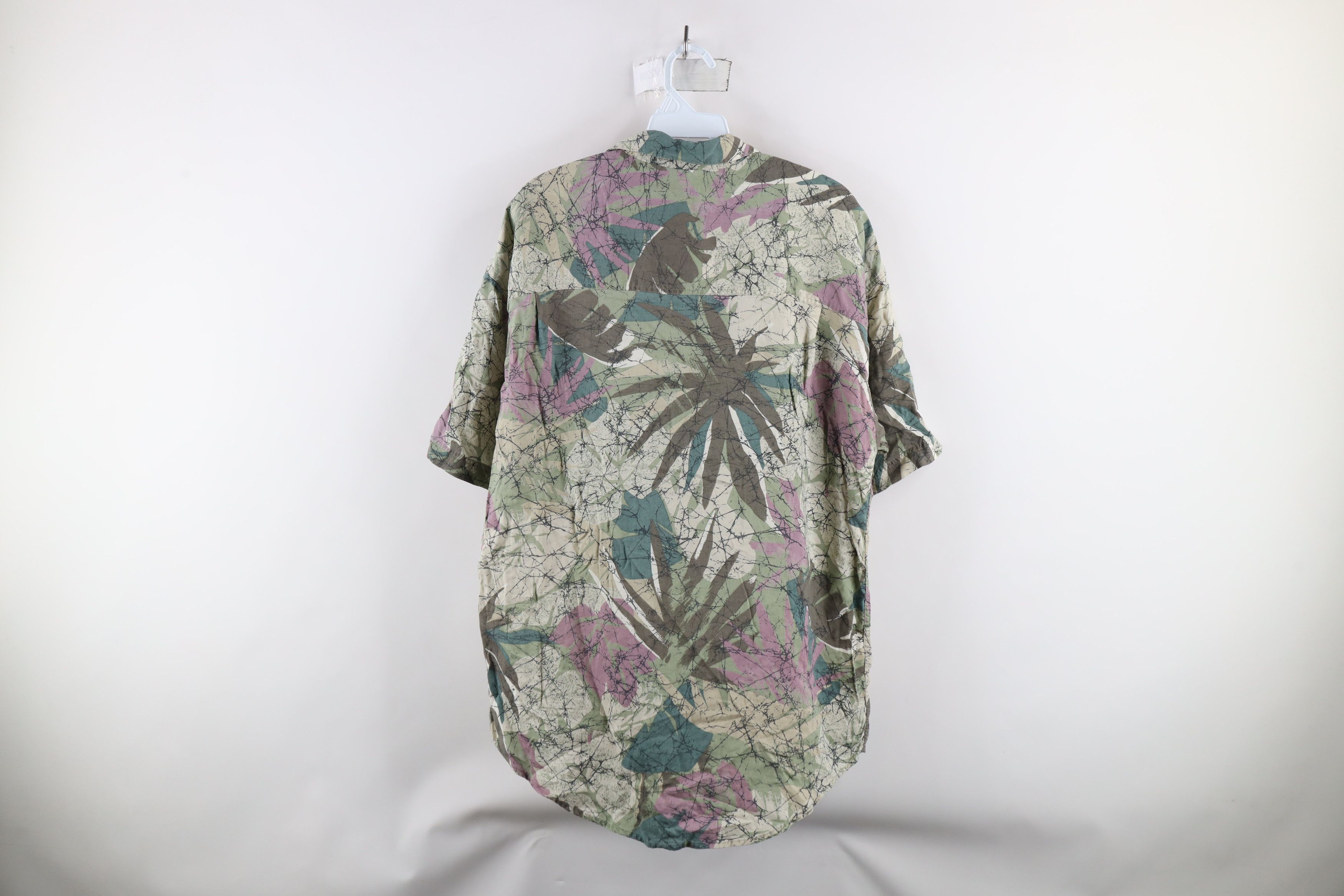 Vintage Vintage 90s Streetwear Abstract Flower Hawaiian Button Shirt Size US M / EU 48-50 / 2 - 6 Thumbnail