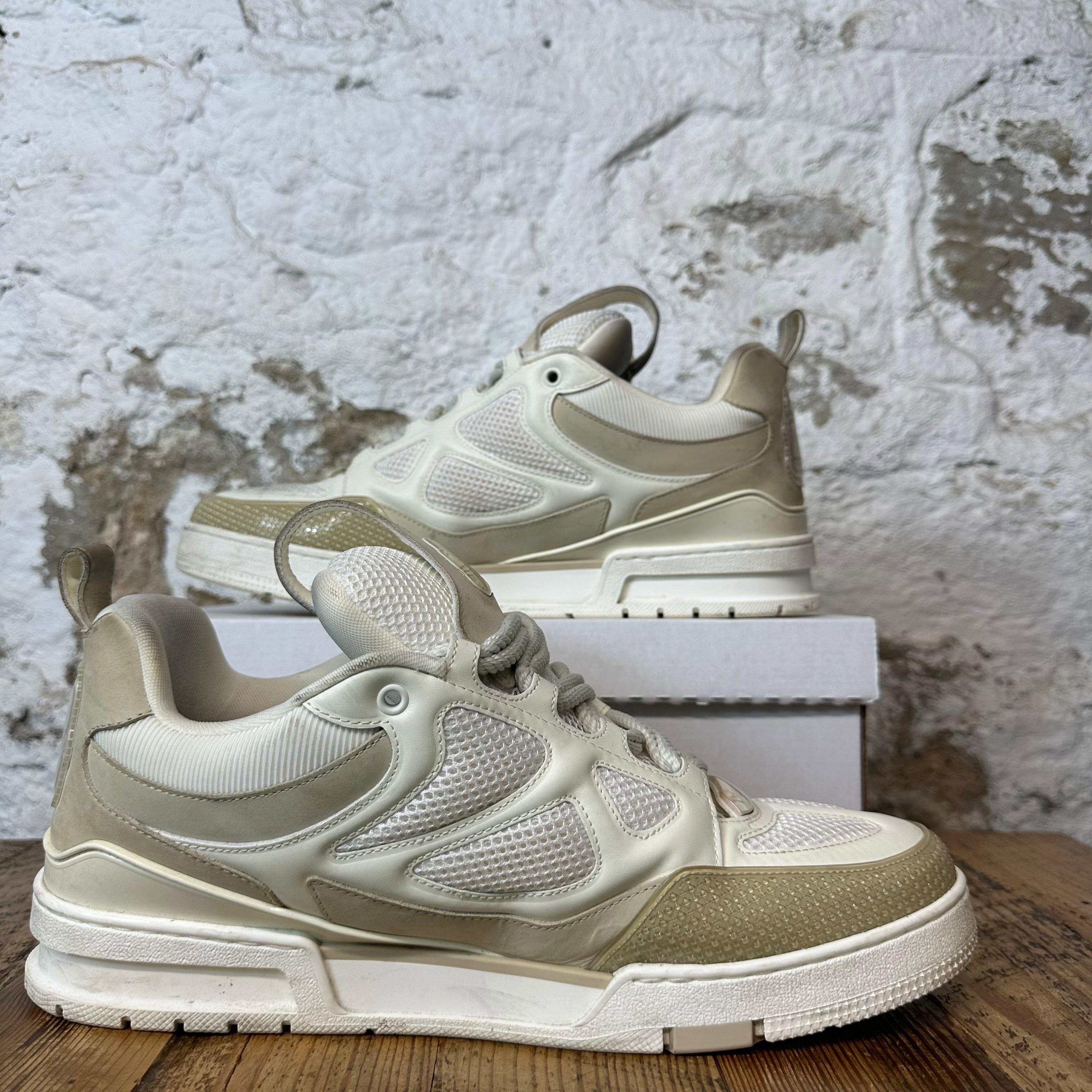 Louis Vuitton Louis Vuitton Cream White Skate Sneaker Sz 13.5 (12LV) Size US 13 / EU 46 - 2 Thumbnail