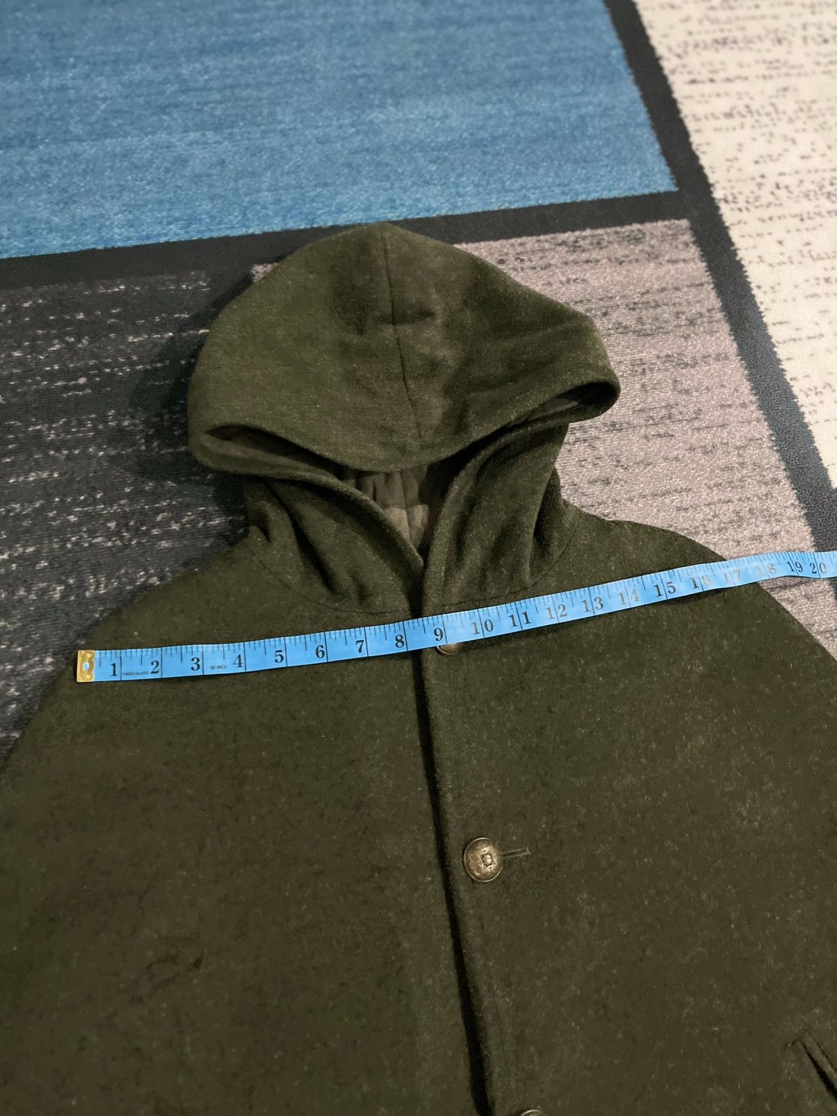 A.P.C. Vintage A.P.C Button Hoodie Wool Poncho Size XS / US 0-2 / IT 36-38 - 12 Thumbnail