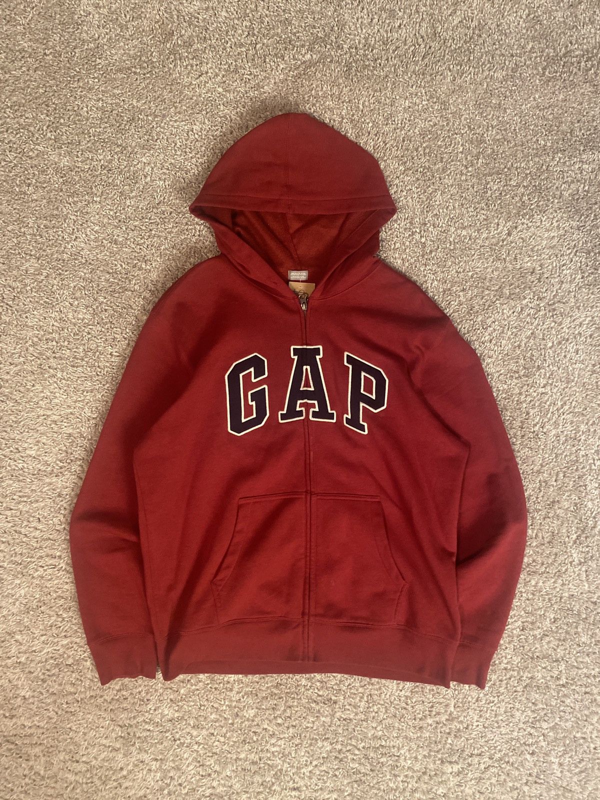 Gap Red/Navy Blue Gap Hoodie Size US L / EU 52-54 / 3 - 1 Thumbnail