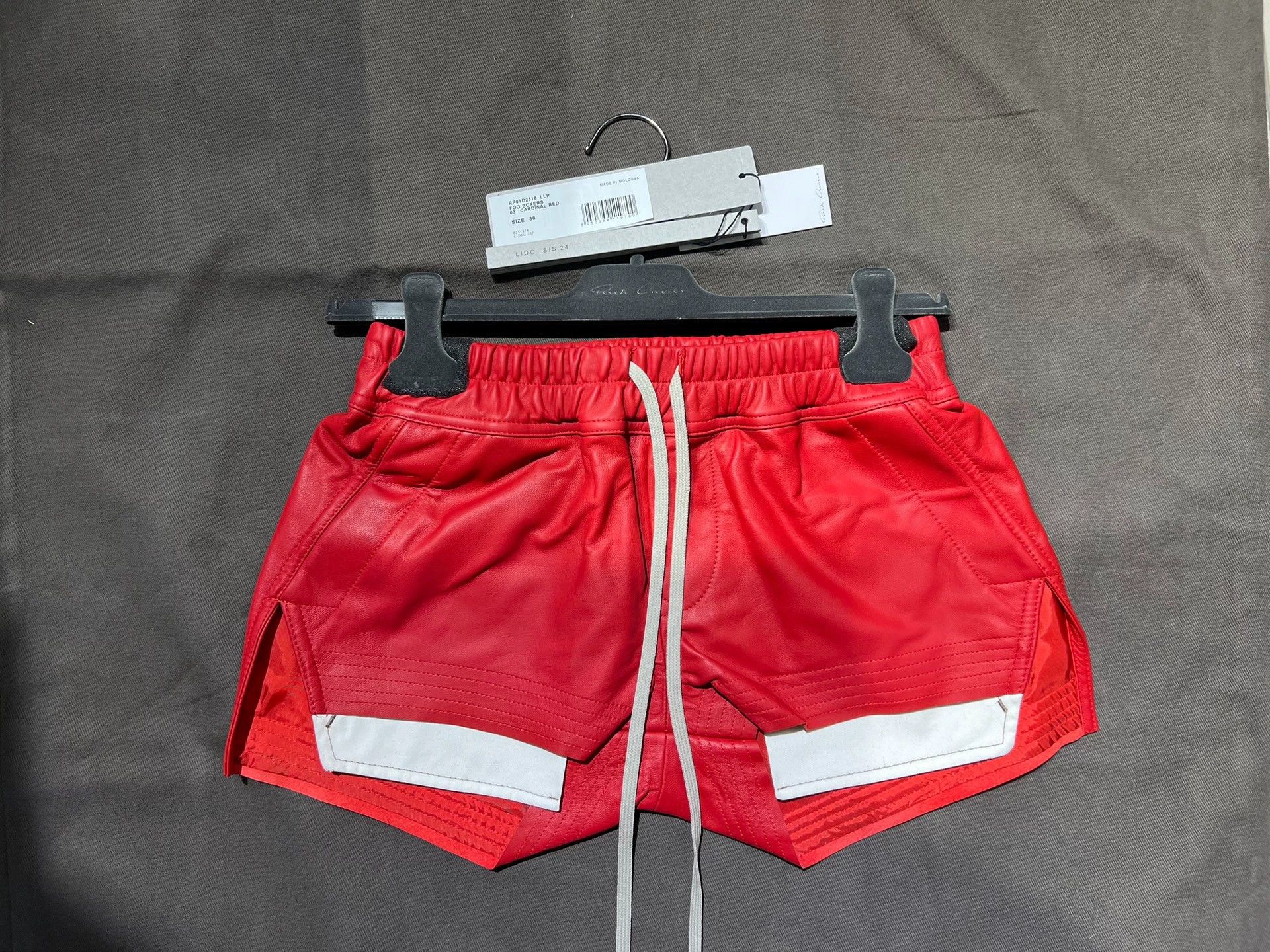 Rick Owens Rick owens 24s mainline lambskin hot shorts -DMC Size US 26 / EU 42 - 1 Thumbnail
