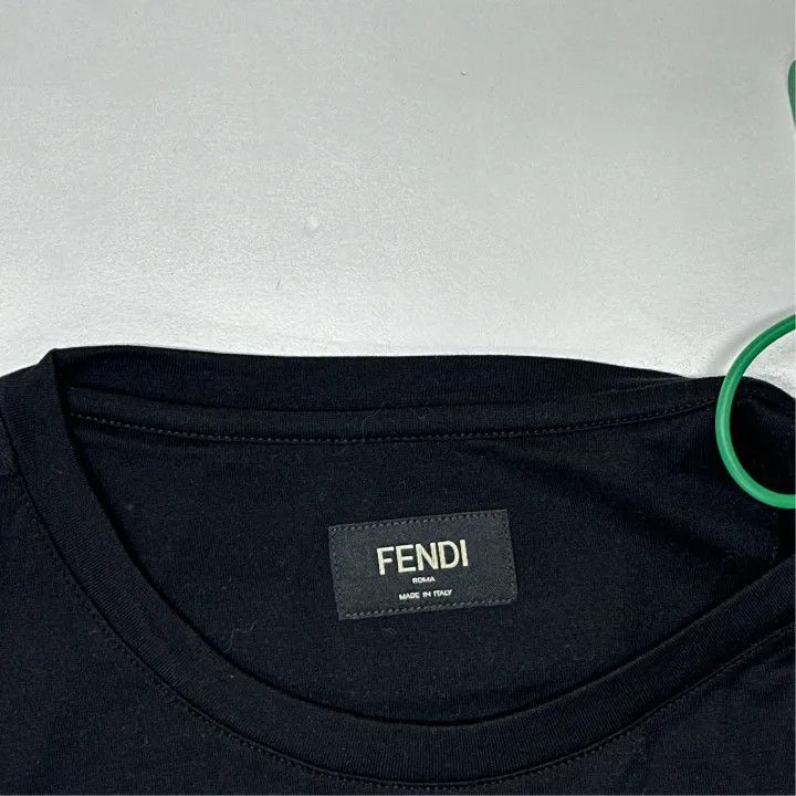 Fendi FENDI Monster Eyes Black Short Sleeve T-Shirt -2507 Size US L / EU 52-54 / 3 - 2 Thumbnail