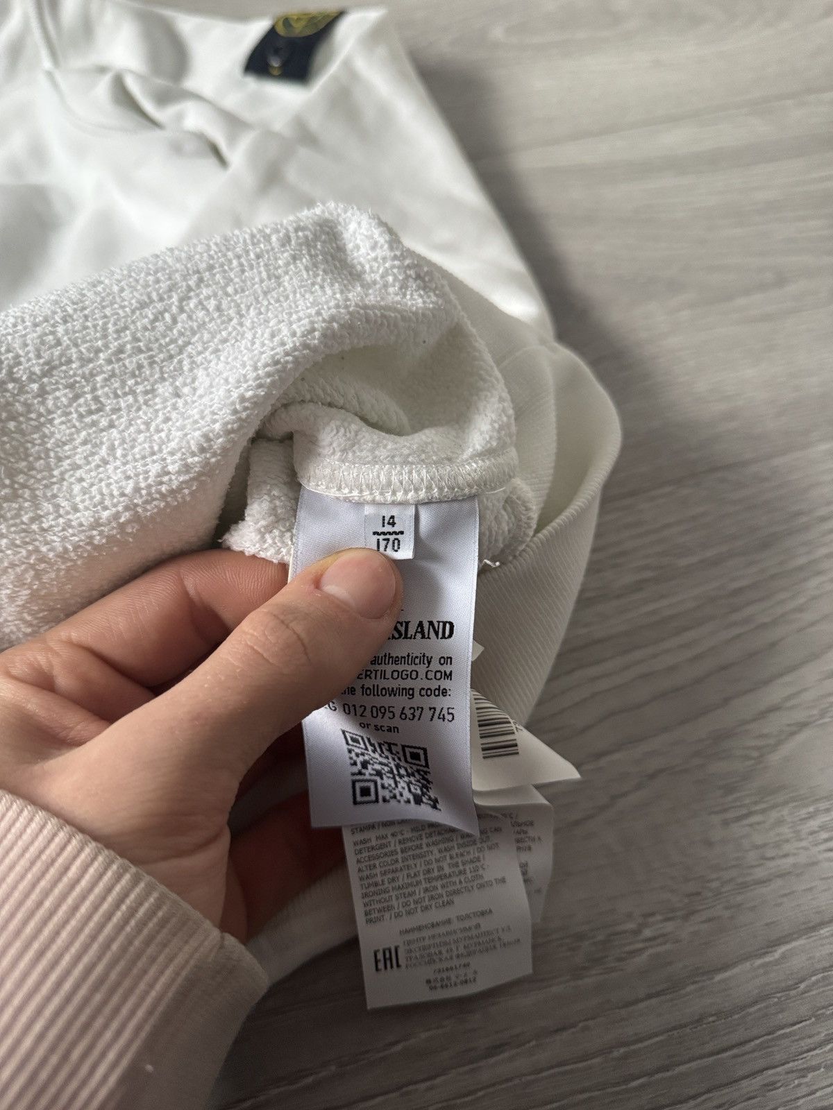 Stone Island White stone island hoodie Size US S / EU 44-46 / 1 - 10 Thumbnail