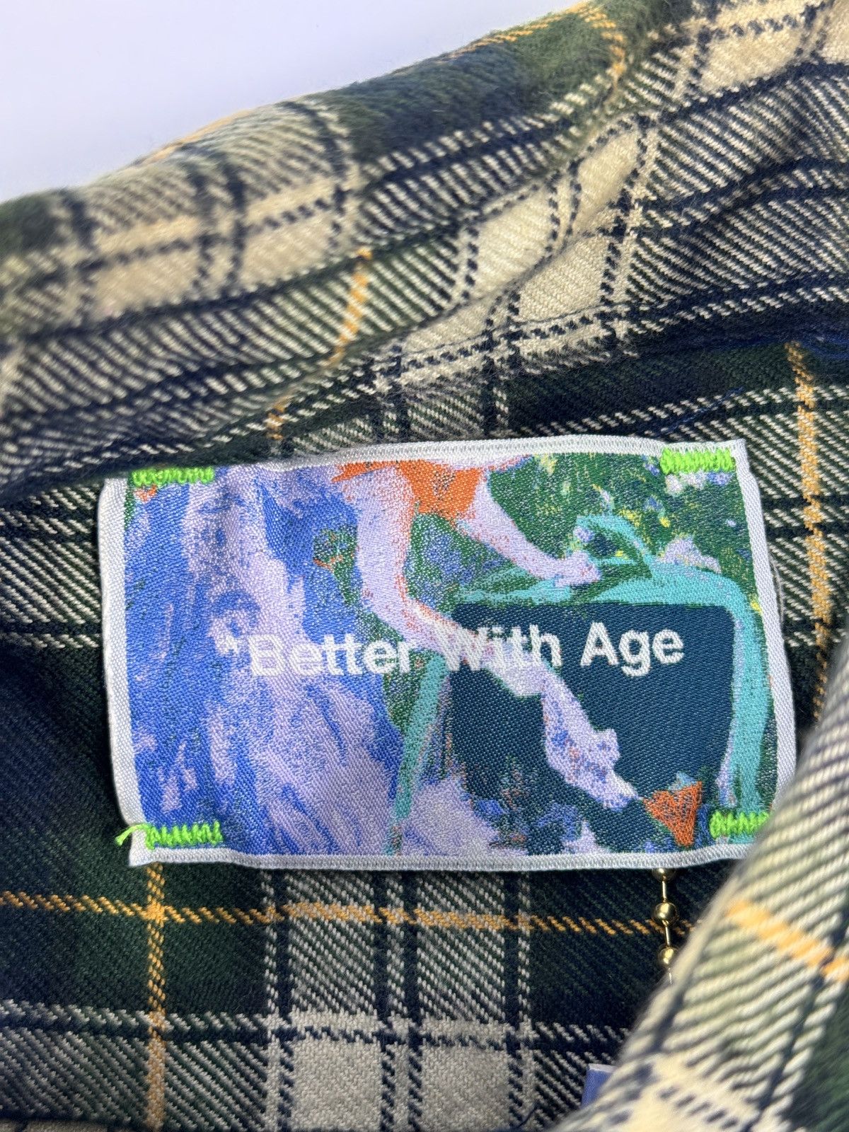 Better With Age MUIR REPAIR FLANNEL OVERSIZED SHIRT Size US L / EU 52-54 / 3 - 4 Thumbnail