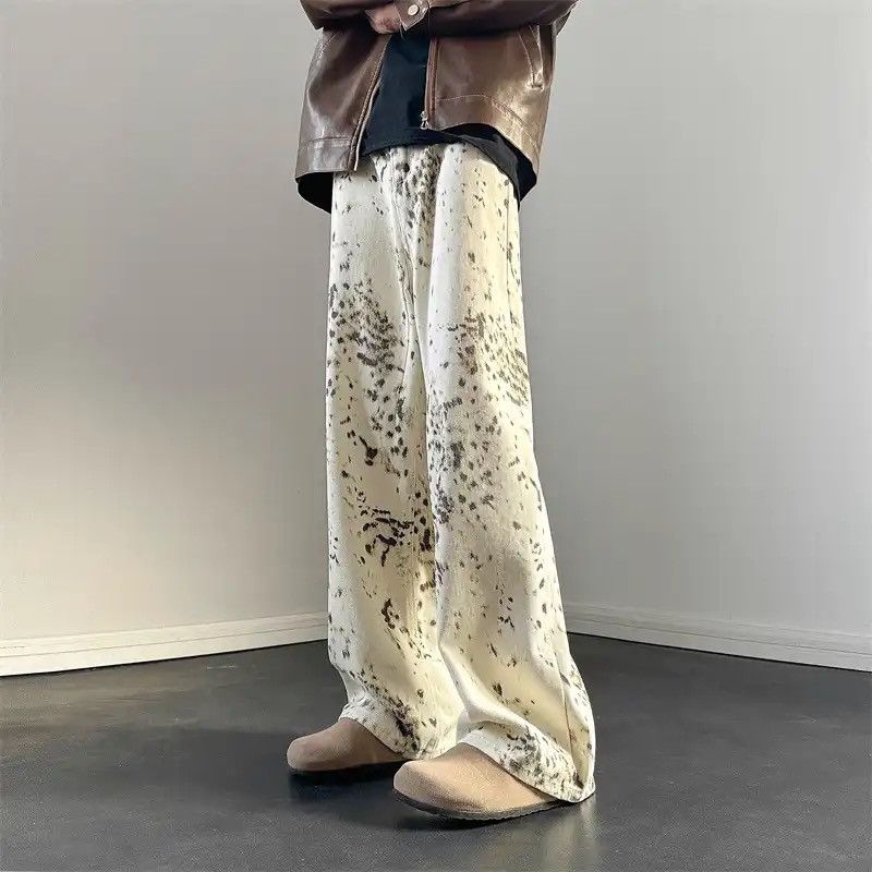 Japanese Brand × Vintage Leopard Printed Jeans Streetwear Fashion Baggy Hip-hop Loose Size US 28 / EU 44 - 3 Thumbnail