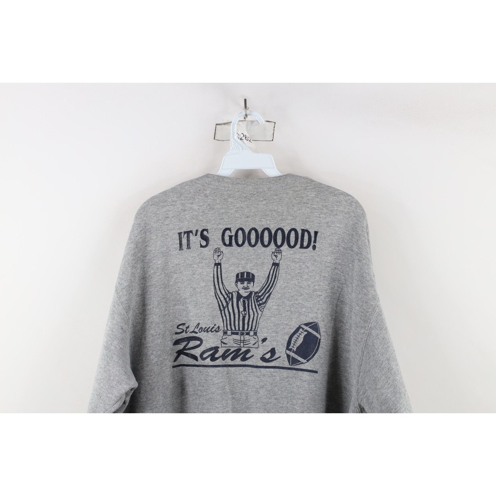 Fruit Of The Loom Vintage 2001 2002 NFC Champs St Louis Rams Sweatshirt Size US XL / EU 56 / 4 - 12 Thumbnail
