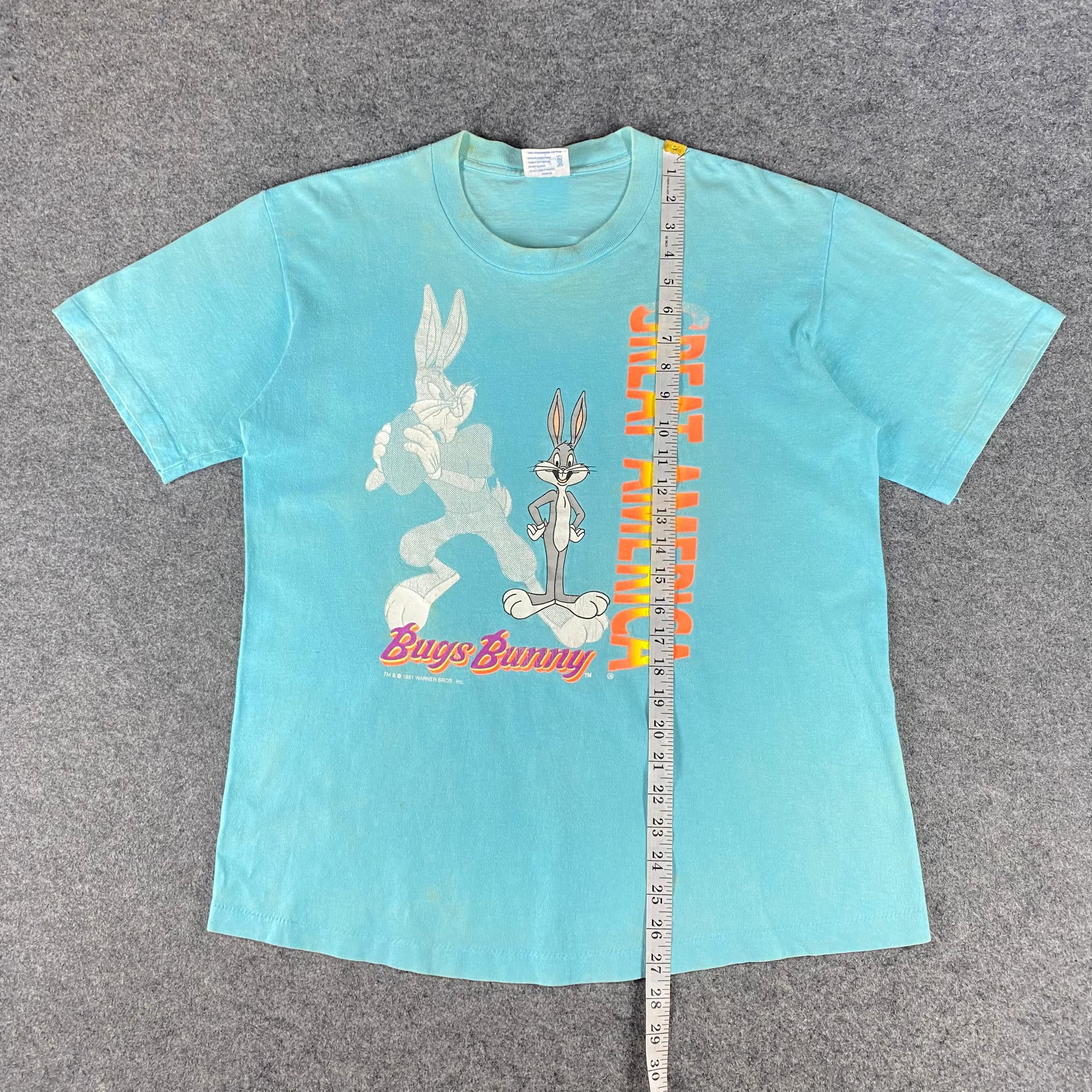 Disney Vintage 90s Bugs Bunny Great America Movie Tshirt Size US L / EU 52-54 / 3 - 5 Thumbnail